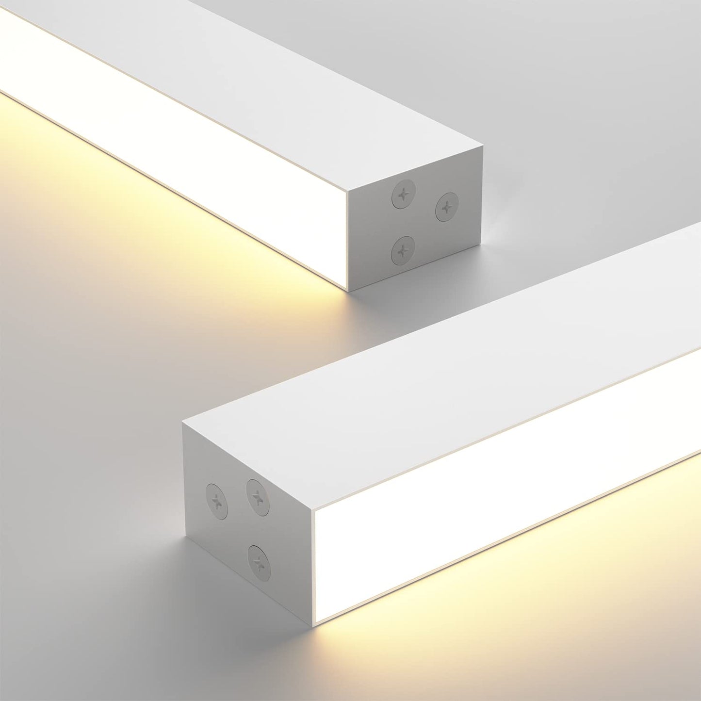 ZMH Deckenlampe LED Deckenleuchte Wohnzimmer - 58W Modern Schlafzimmer Wei? Deckenbeleuchtung 100CM Lang B¨¹rolampe Decke Dimmbar mit Fernbedienung Wohnzimmerlampe f¨¹r K¨¹che B¨¹ro Esszimmer