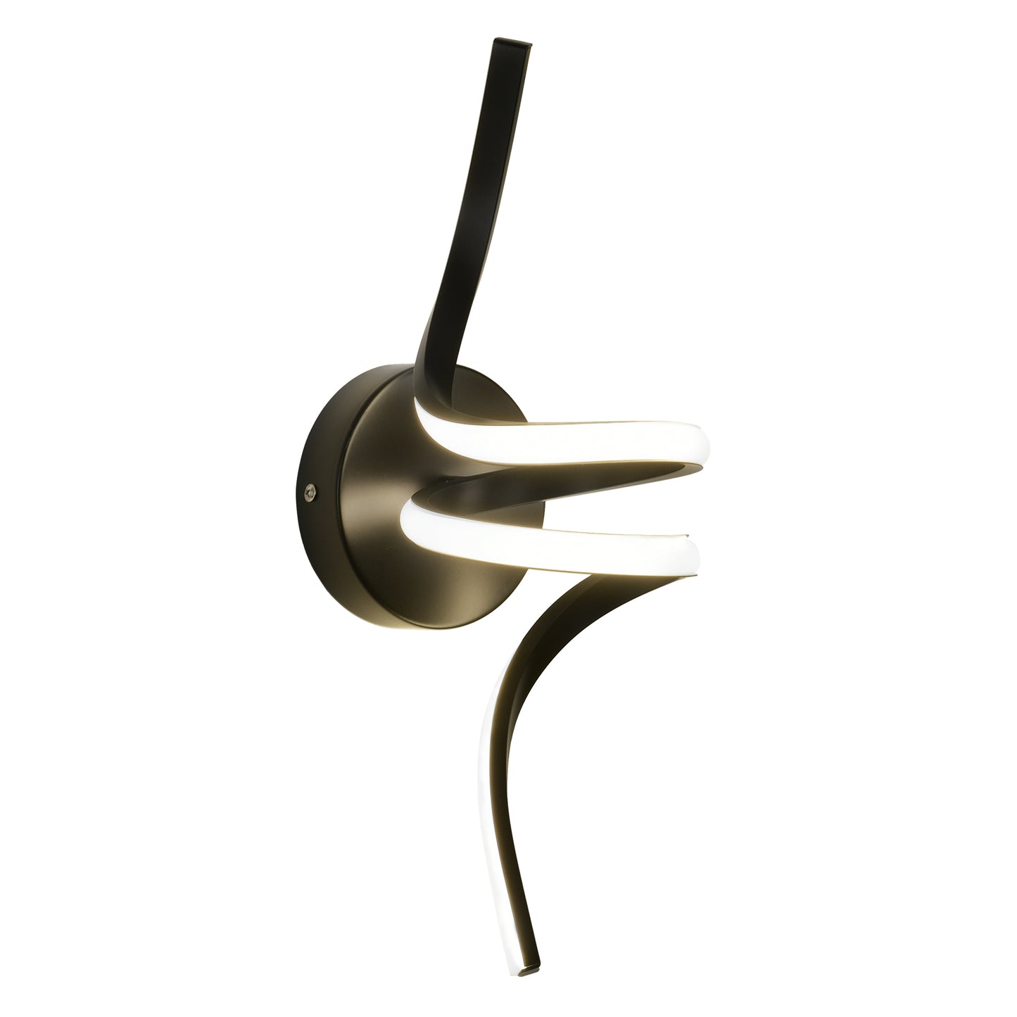 ZMH Wandlampe Innen LED Wandleuchte Schwarz: Wand Lampe f¨¹r Treppenhaus Flur Wohnzimmer Schlafzimmer Balkon Modern Design Aluminium Wandbeleuchtung - 7W Warmwei? 3000K
