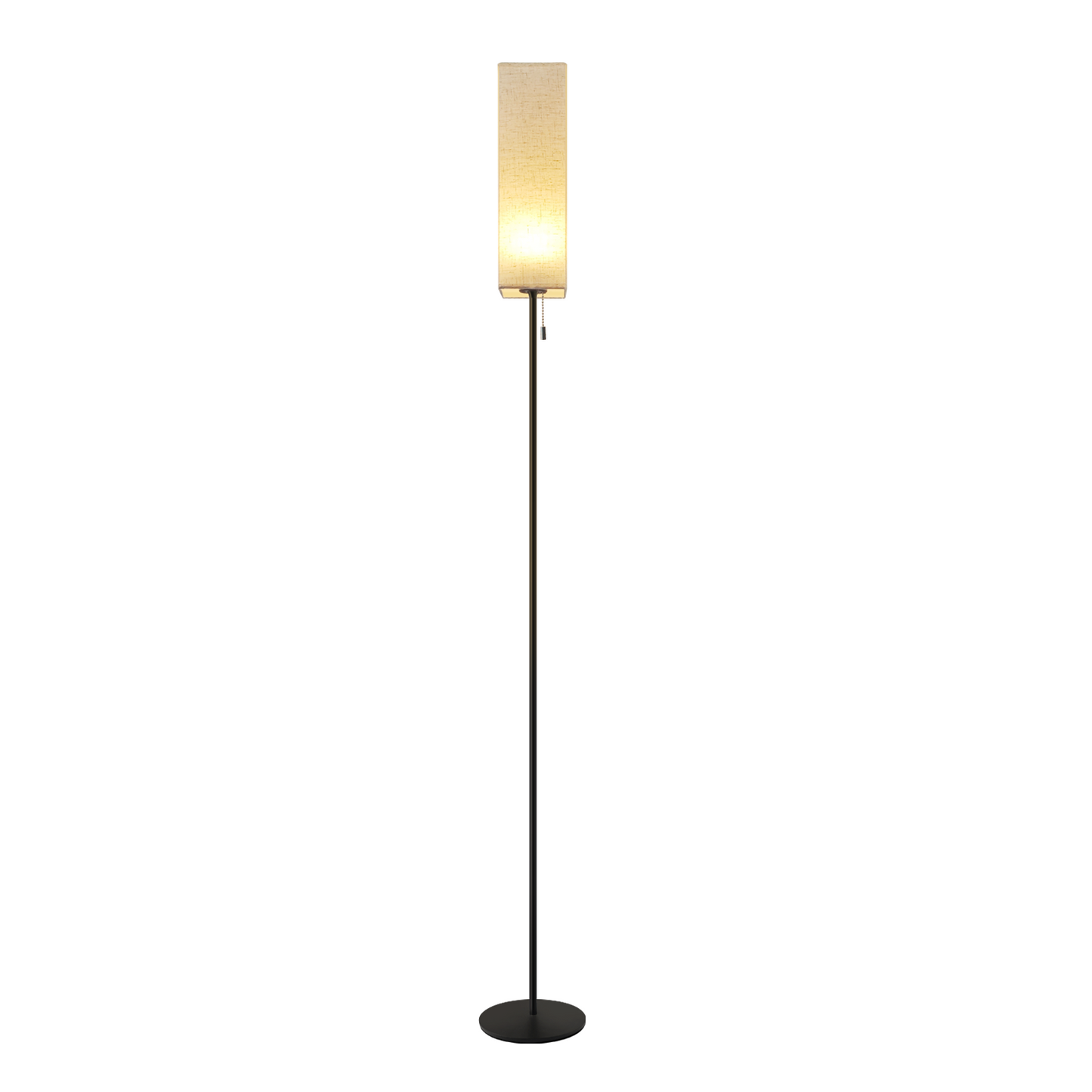 ZMH Stehlampe Wohnzimmer LED Stehleuchte: Dimmbar Standleuchte Vintage Standlampe Beige Lampenschirm 3000K-6500K Wohnzimmerlampe Seilzugschalter Retro Stoff Leselampe f¨¹r Schlafzimmer B¨¹ro