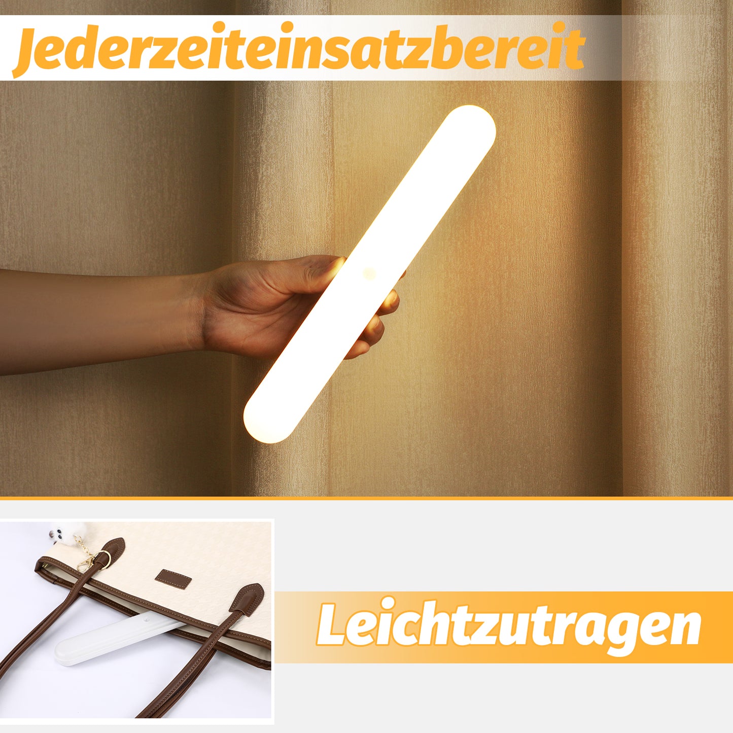 ZMH Unterbauleuchte K¨¹che LED Dimmbar Schminktisch Lampe mit Bewegungssensor - Kabellos Spiegellampe USB Aufladbar Akku Schranklicht Magnet Unterschrank Beleuchtung 360¡ã Schwenkbar K¨¹chenlampe