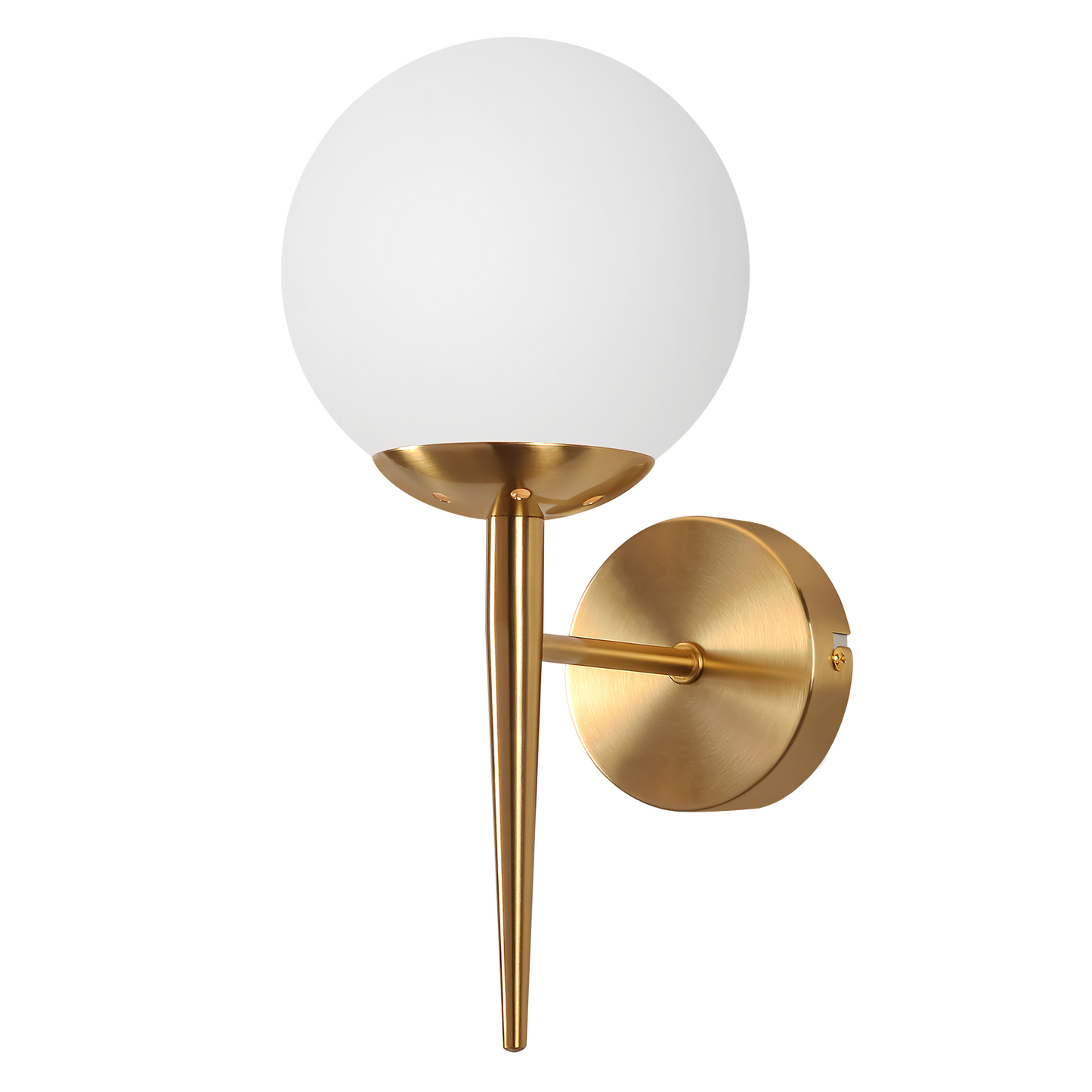 Wandleuchte Innen Wandlampe Schlafzimmer - Wandbeleuchtung Glaskugel Treppenhaus Gold Vintage Flurlampe Badezimmer Glas Lampenschirm Modern Design E27 Beleuchtung f¨¹r Flur Bad - Ohne Leuchtmittel