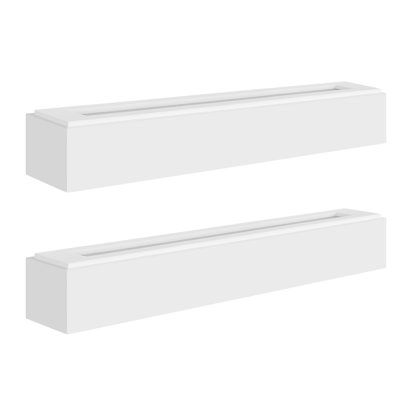 ZMH Wandleuchte Innen Wandlampe Flur - Up and Down Wandleuchten Modern Design G9 Flurlampe Wei? Gipsleuchte Wand Treppenhaus Lampe f¨¹r Wohnzimmer K¨¹che 52CM - Ohne Leuchtmittel