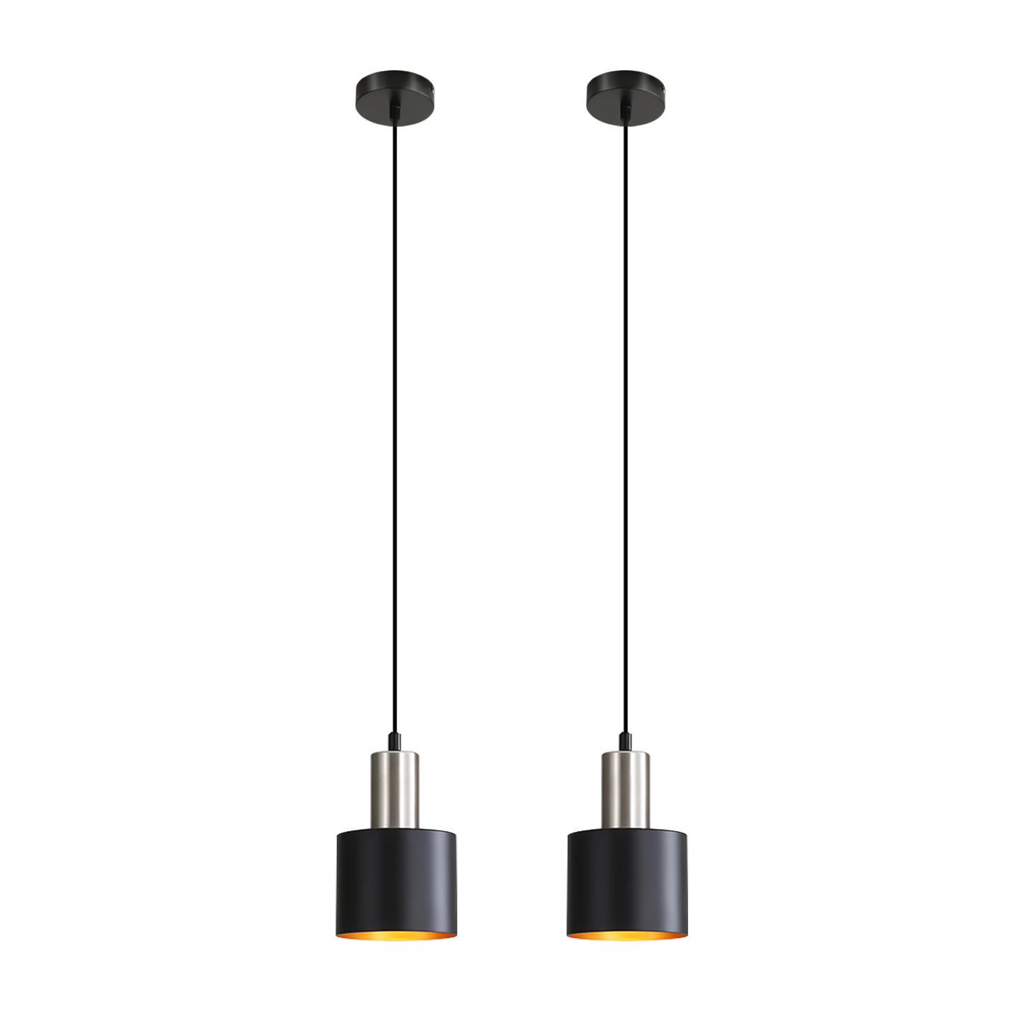 H?ngelampe Esstisch Pendelleuchte E27 Schwarz - H?ngeleuchte Retro Schlafzimmerlampe Nachttisch H?henverstellbar K¨¹chenlampe H?ngend Esszimmerlampe Vintage Industrial Ohne Leuchtmittel