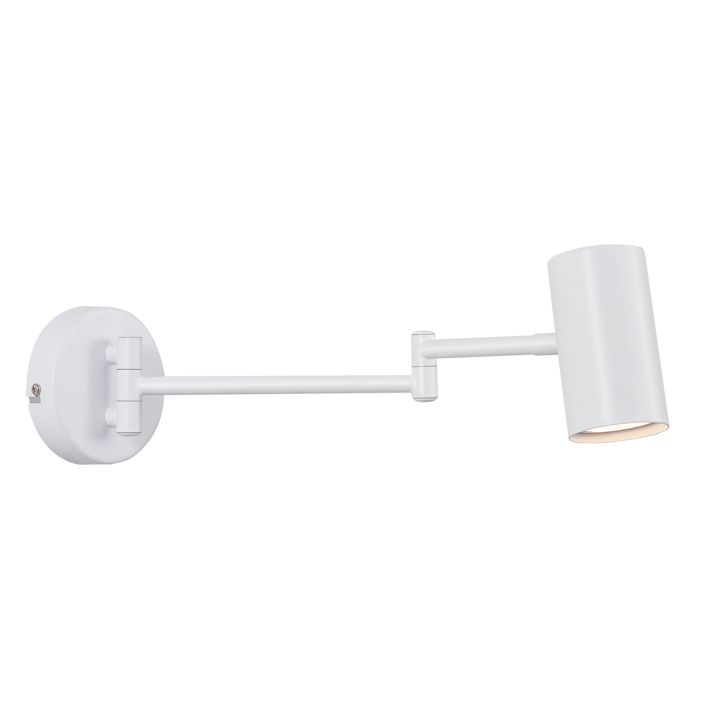 ZMH Wandleuchte Innen Wandlampe GU10 - Schlafzimmerlampe Wandstrahler Wandleuchten Modern Wei? Langer Arm Schwenkbar Metall Wandbeleuchtung f¨¹r Wohnzimmer Flur - Ohne Leuchtmittel