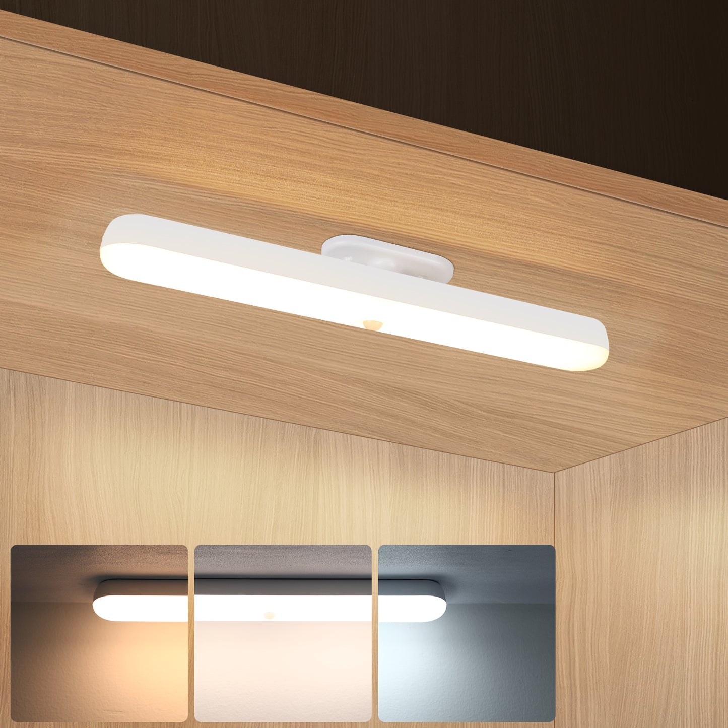 ZMH Unterbauleuchte K¨¹che LED Dimmbar Schminktisch Lampe mit Bewegungssensor - Kabellos Spiegellampe USB Aufladbar Akku Schranklicht Magnet Unterschrank Beleuchtung 360¡ã Schwenkbar K¨¹chenlampe