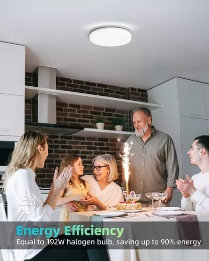 ZMH LED Panel Deckenleuchte Kalteswei? Deckenlampe Wei? 24W Decke 27*4.8cm, IP54 Wasserfest, LED fest integriert, Kalteswei?, Badezimmer Schlafzimmer Flur K¨¹che Wohnzimmer Balkon