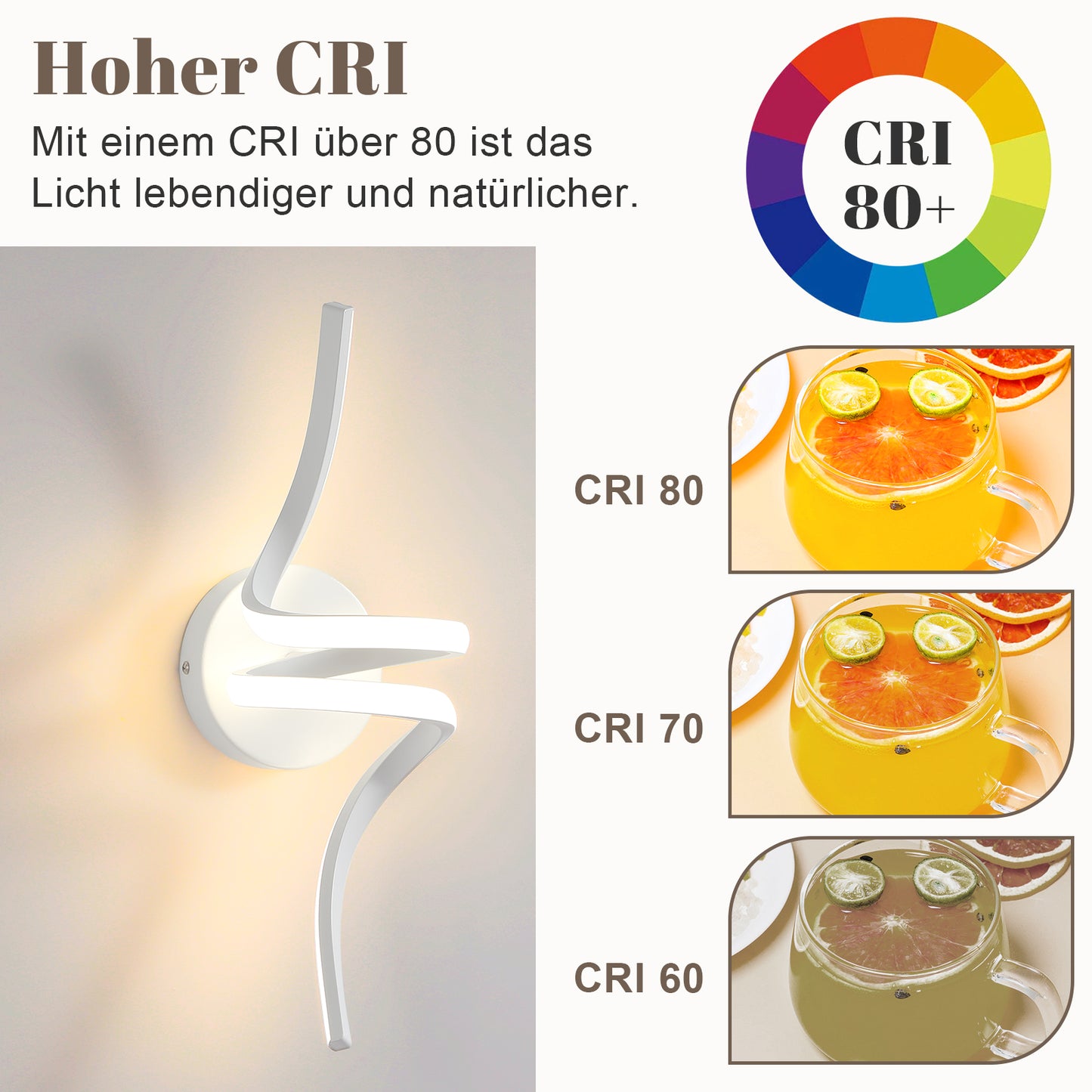 ZMH Wandlampe Innen LED Wandleuchte Modern: Wand Lampe f¨¹r Treppenhaus Flur Wohnzimmer Schlafzimmer Balkon Wei? Design Aluminium Wandbeleuchtung - 7W Warmwei? 3000K