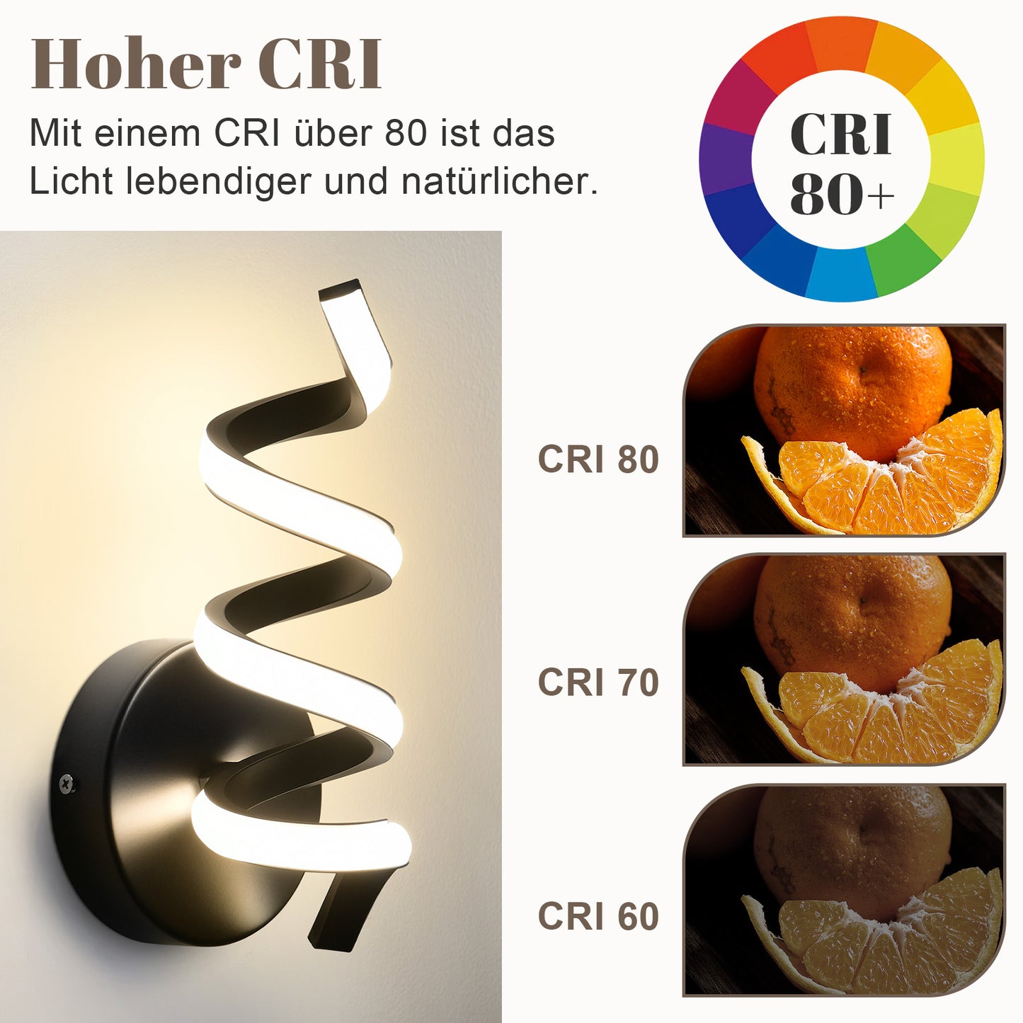 ZMH Wandleuchte Innen LED Schwarz Wandlampe: Treppenhaus Flur Wohnzimmer Schlafzimmer Badezimmer Modern Design Wand Lampe 7W Wandleuchten Warmwei? 3000K