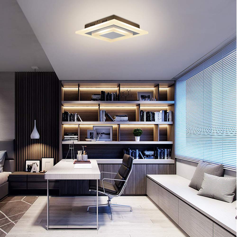 ZMH LED Deckenleuchte Wohnzimmer Deckenlampe: 30CM Wohnzimmerlampe Dimmbar K¨¹chenlampe 23W Modern Acryl Schlafzimmerlampe mit Fernbedienung f¨¹r Schlafzimmer B¨¹ro K¨¹che