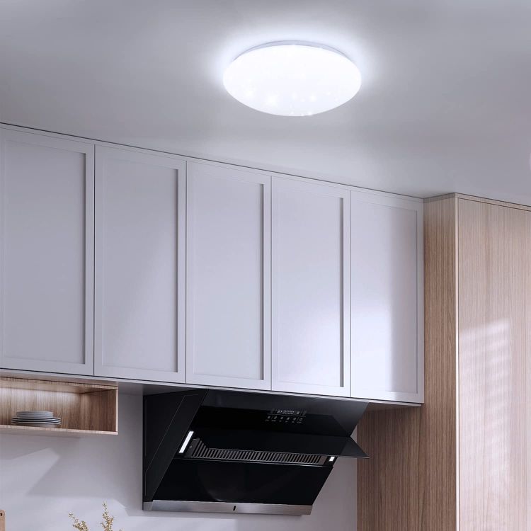 ZMH Deckenlampe LED Deckenleuchte Schlafzimmer - 37W Schlafzimmerlampe Sternenhimmel Dimmbar mit Fernbedienung ?30cm K¨¹chenlampe Deckenbeleuchtung Rund Flurlampe f¨¹r Kinderzimmer K¨¹che Flur Wohnzimmer