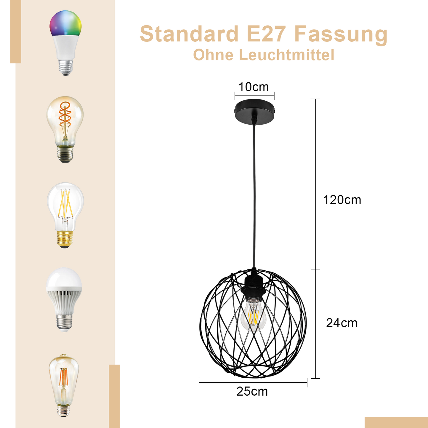 Pendellampe Schwarz H?ngelampe Rund - Pendelleuchte Vintage E27 H?ngeleuchte Retro Industrie Esstischlampe K¨¹chenlampe Wohnzimmer Treppenhaus Flur Ohne Leuchtmittel