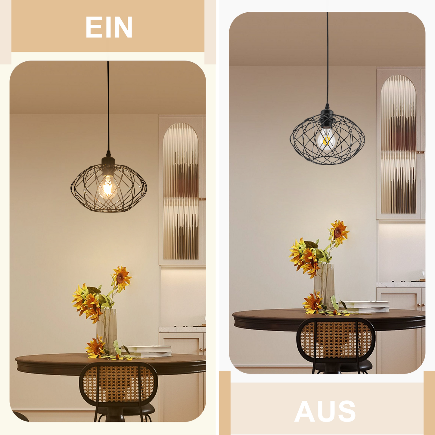 H?ngelampe Industrial Schwarz Pendelleuchte - H?ngeleuchte Metall Vintage E27 Pendellampe Retro Esszimmer Lampe K¨¹che H?ngend Wohnzimmer Flur Ohne Leuchtmittel