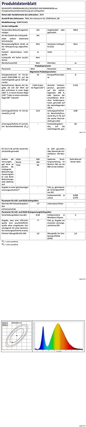 ZMH Deckenlampe LED Deckenleuchte Dimmbar - 22W Kinderzimmerlampe 40CM Rund Schlafzimmerlampe mit Fernbedienung Kinderzimmer Modern Sternenhimmel Design für Schlafzimmer Esszimmer Flur Treppenhaus
