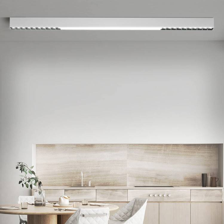 ZMH Deckenlampe LED Deckenleuchte Wohnzimmer - Deckenstrahler Küche 107/80/53.5CM Lang Wohnzimmerlampe Modern Bürolampe Decke Dimmbar mit Fernbedienung Deckenbeleuchtung für Büro Schlafzimmer