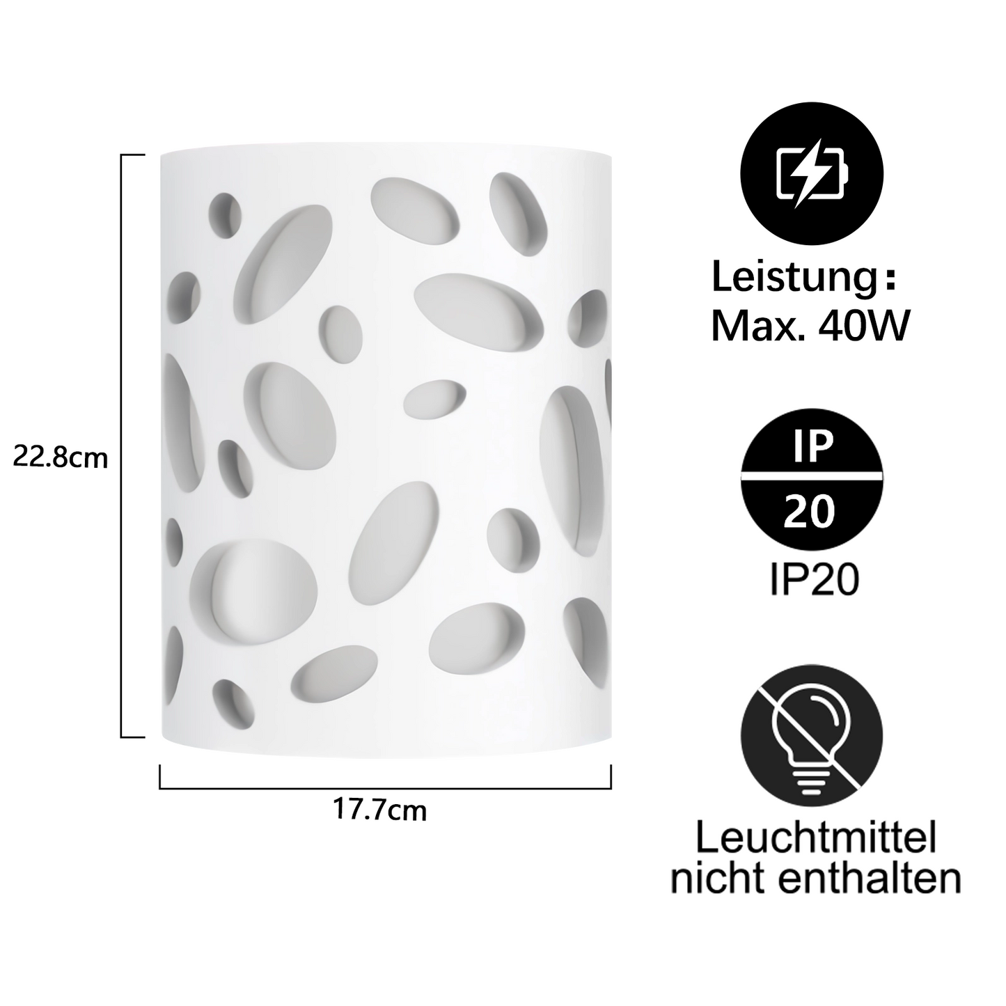 ZMH Wandleuchte Innen Wandlampe Flur - Up and Down Leuchten Modern Design Wandleuchten E14 Flurlampe Wei? Gipsleuchte Treppenhaus Wandlicht f¨¹r Wohnzimmer K¨¹che - Ohne Leuchtmittel