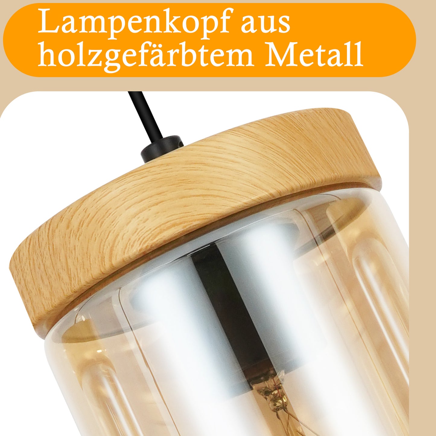 Pendelleuchte Esstisch Esszimmerlampe H?ngend - H?ngelampe Wohnzimmer Glas Esstischlampe Schlafzimmer 3 Flammig E27 H?ngeleuchte Vintage Pendellampe H?henverstellbar f¨¹r K¨¹che(ohne Leuchtmittel)