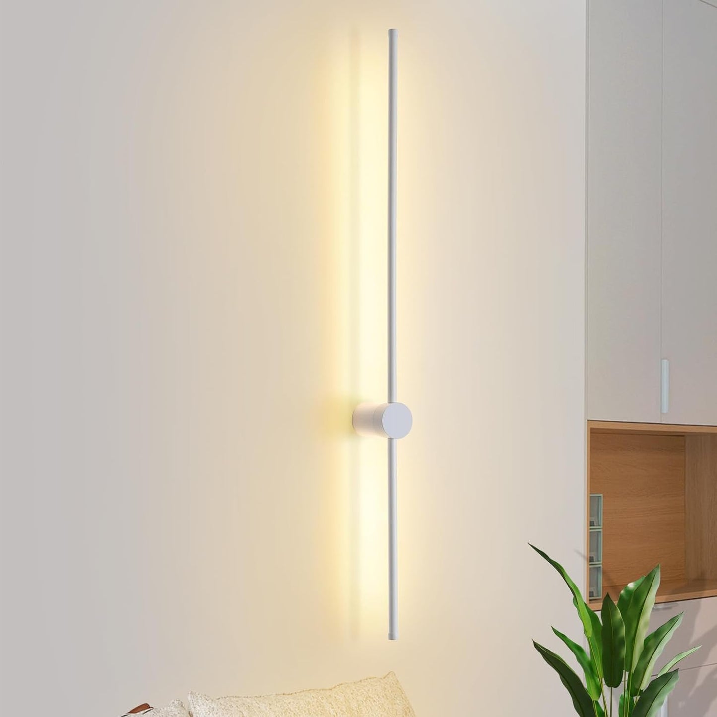 ZMH Wandlampe LED Wandleuchte Innen - Modern Flurlampe 100CM Lang Treppenhauslampe Warmweiß 3000K Schwenkbar Bettlampe Wandbeleuchtung für Flur Treppenhaus Schlafzimmer Wohnzimmer Küche Kinderzimmer