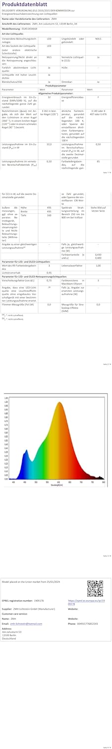 ZMH Led Deckenventilator mit Beleuchtung - 49.5CM Modern Groß Deckenlampe Fan Leise Deckenleuchte mit Ventilator Fernbedienung Wohnzimmerlampe Dimmbar für Wohnzimmer Schlafzimmer Küche Esszimmer