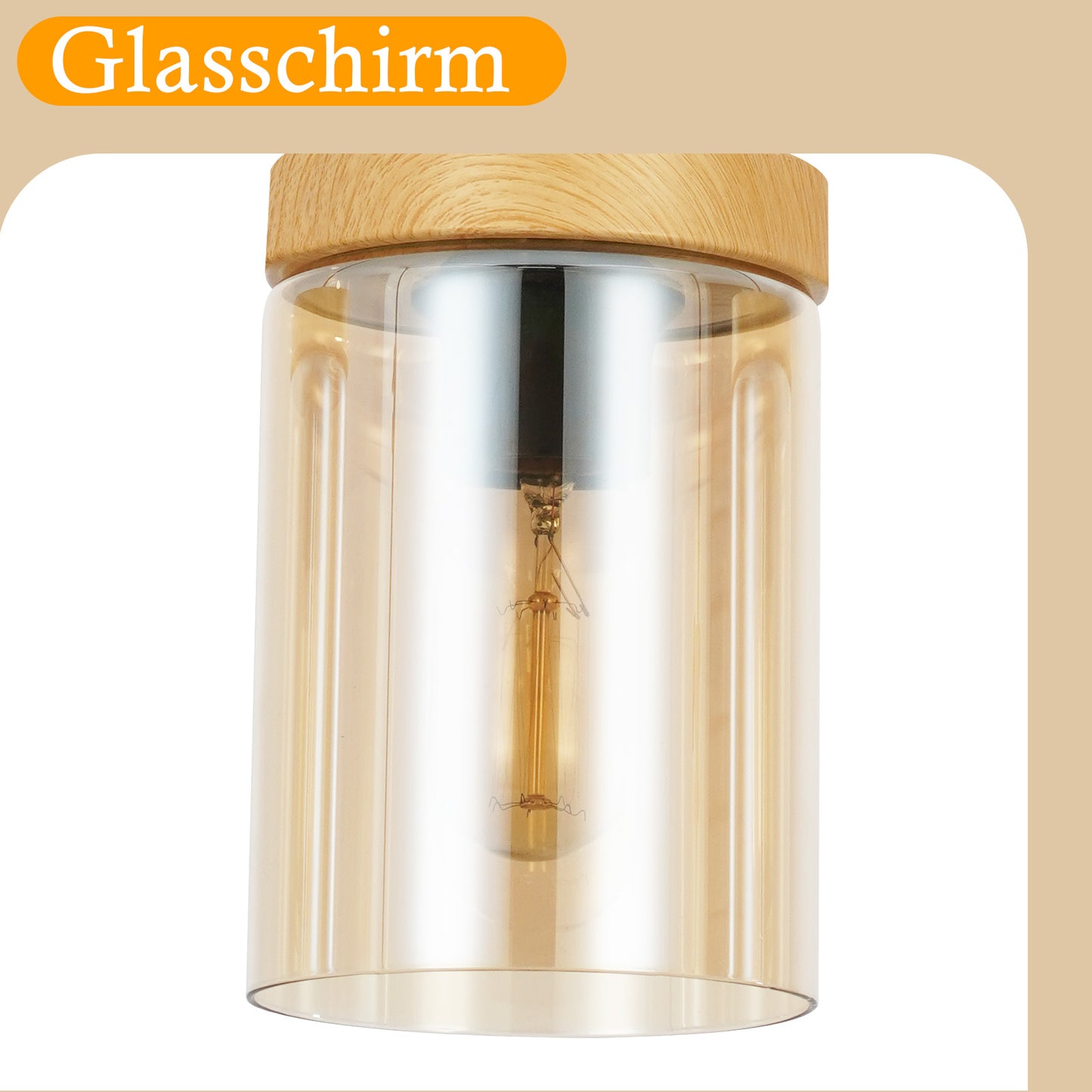 Pendelleuchte Esstisch Esszimmerlampe H?ngend - H?ngelampe Wohnzimmer Glas Esstischlampe Schlafzimmer 3 Flammig E27 H?ngeleuchte Vintage Pendellampe H?henverstellbar f¨¹r K¨¹che(ohne Leuchtmittel)