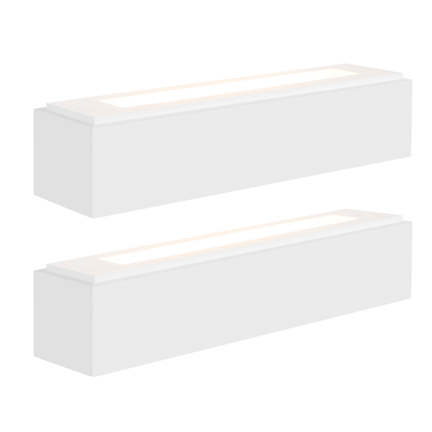 ZMH Wandleuchte Innen Wandlampe Flur - Up and Down Wandleuchten Modern Design G9 Flurlampe Wei? Gipsleuchte Wand Treppenhaus Lampe f¨¹r Wohnzimmer K¨¹che 35.5CM - Ohne Leuchtmittel