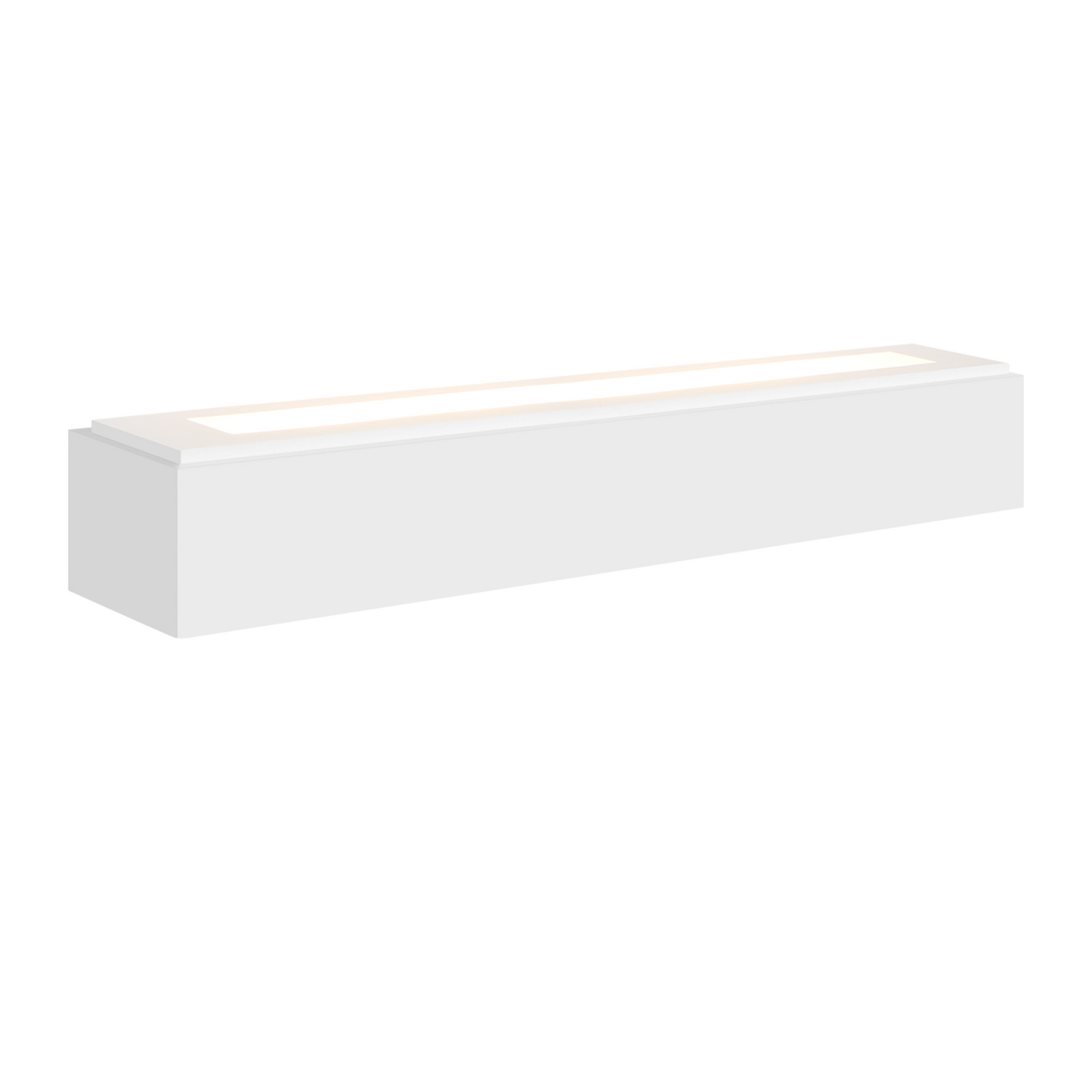 ZMH Wandleuchte Innen Wandlampe Flur - Up and Down Wandleuchten Modern Design G9 Flurlampe Wei? Gipsleuchte Wand Treppenhaus Lampe f¨¹r Wohnzimmer K¨¹che 52CM - Ohne Leuchtmittel