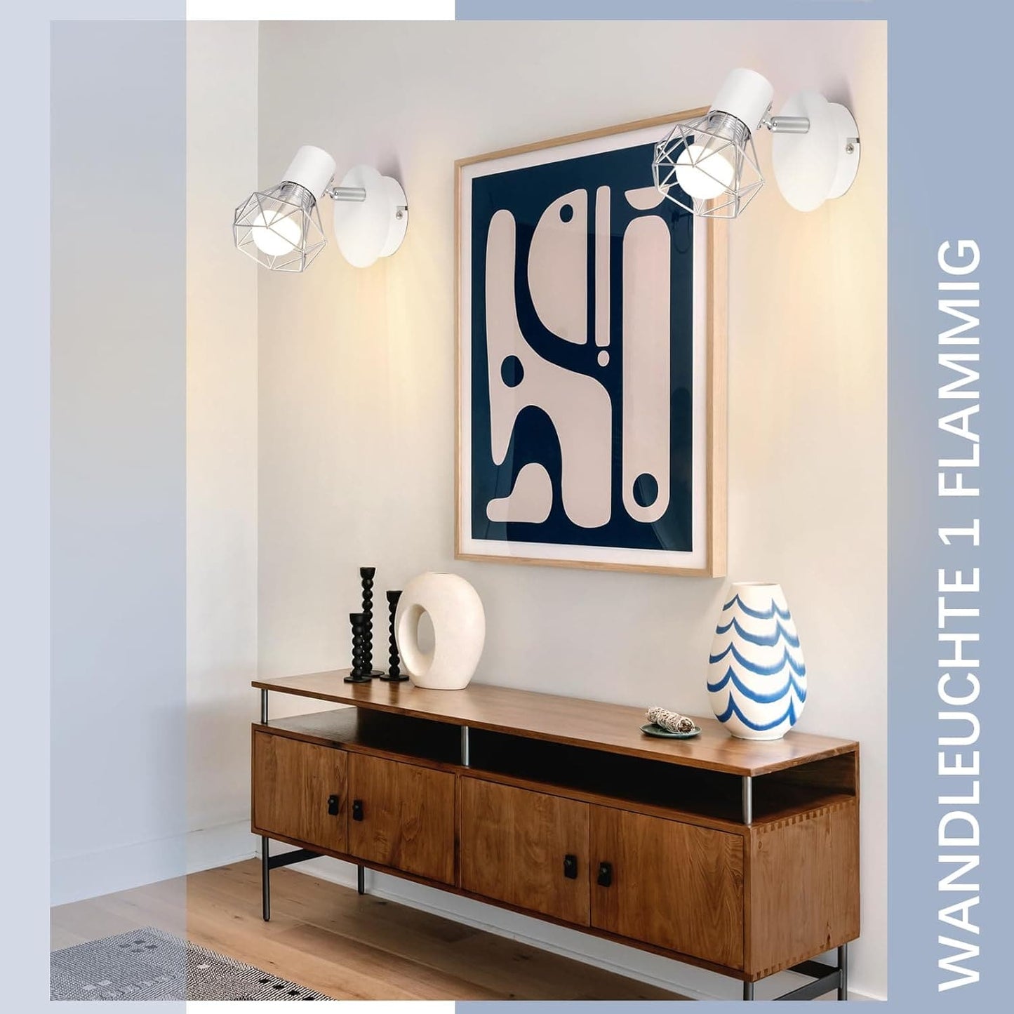 ZMH Deckenstrahler Vintage Wei? Deckenspots - Deckenleuchte E14 Verstellbare 350¡ãRetor Metall Lampeschirm 1 Flammig f¨¹r Schlafzimmer Arbeitszimmer Flur Bar Esszimmer Hotel Max. 40W