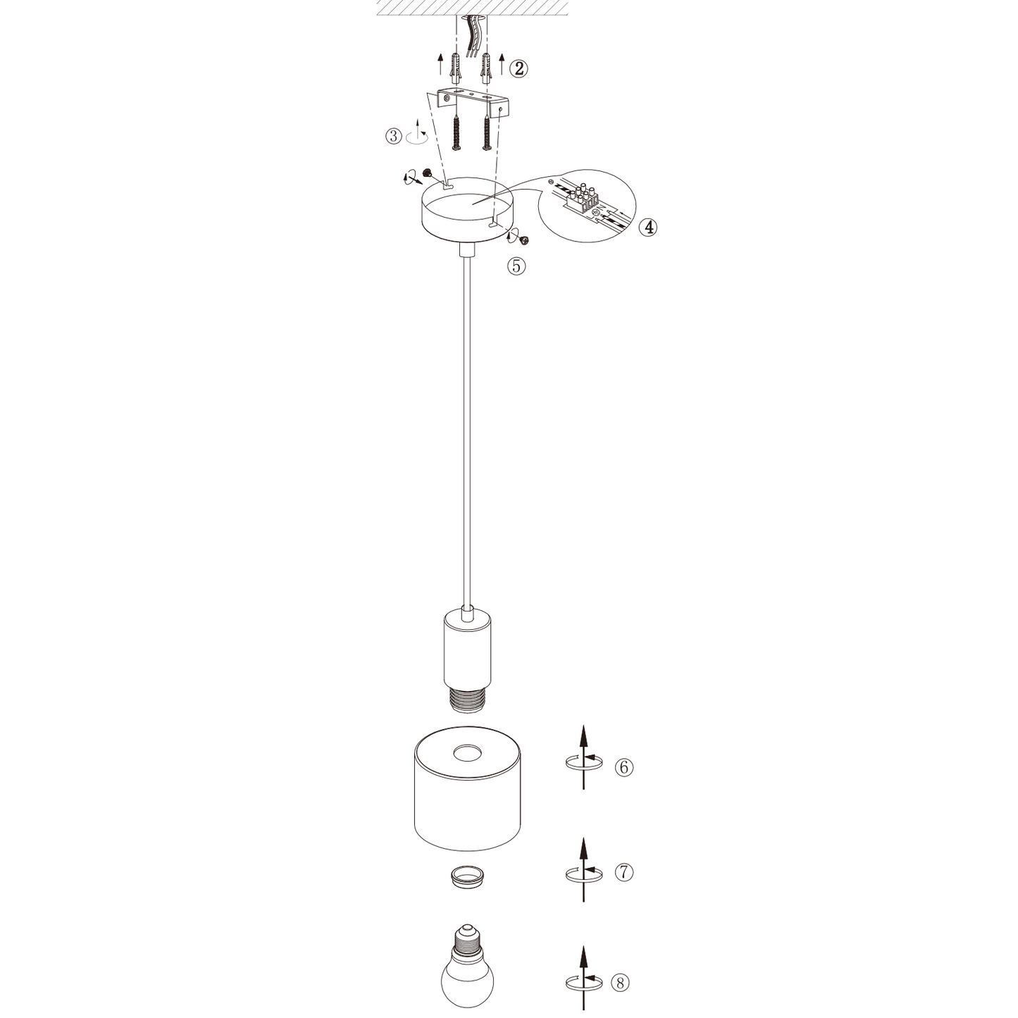 H?ngelampe Esstisch Pendelleuchte E27 Schwarz - H?ngeleuchte Retro Schlafzimmerlampe Nachttisch H?henverstellbar K¨¹chenlampe H?ngend Esszimmerlampe Vintage Industrial Ohne Leuchtmittel