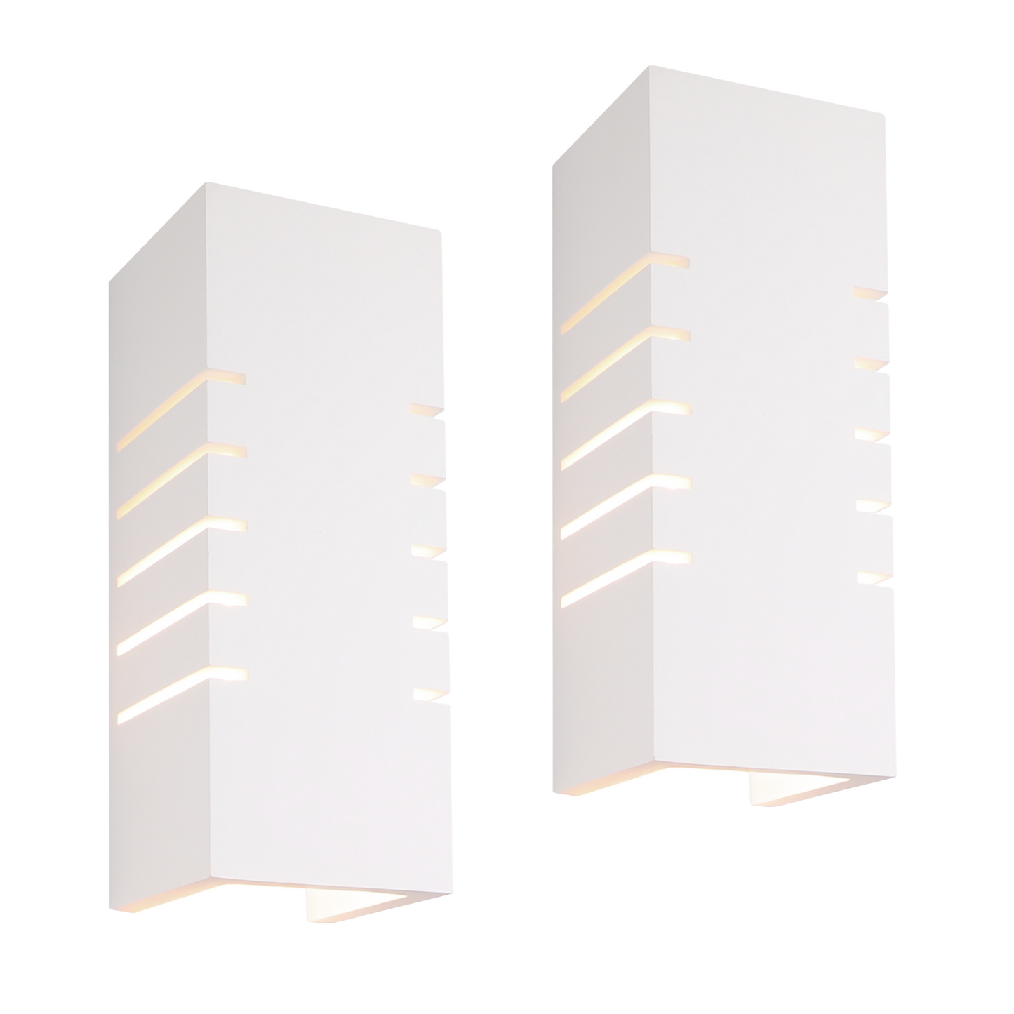 ZMH Wandleuchte Innen Wandlampe Up Down - Modern Design Flur Wandlampen E14 Treppenhaus Beleuchtung Wei? Gipsleuchte Wandbeleuchtung f¨¹r Schlafzimmer Kinderzimmer - Ohne Leuchtmittel