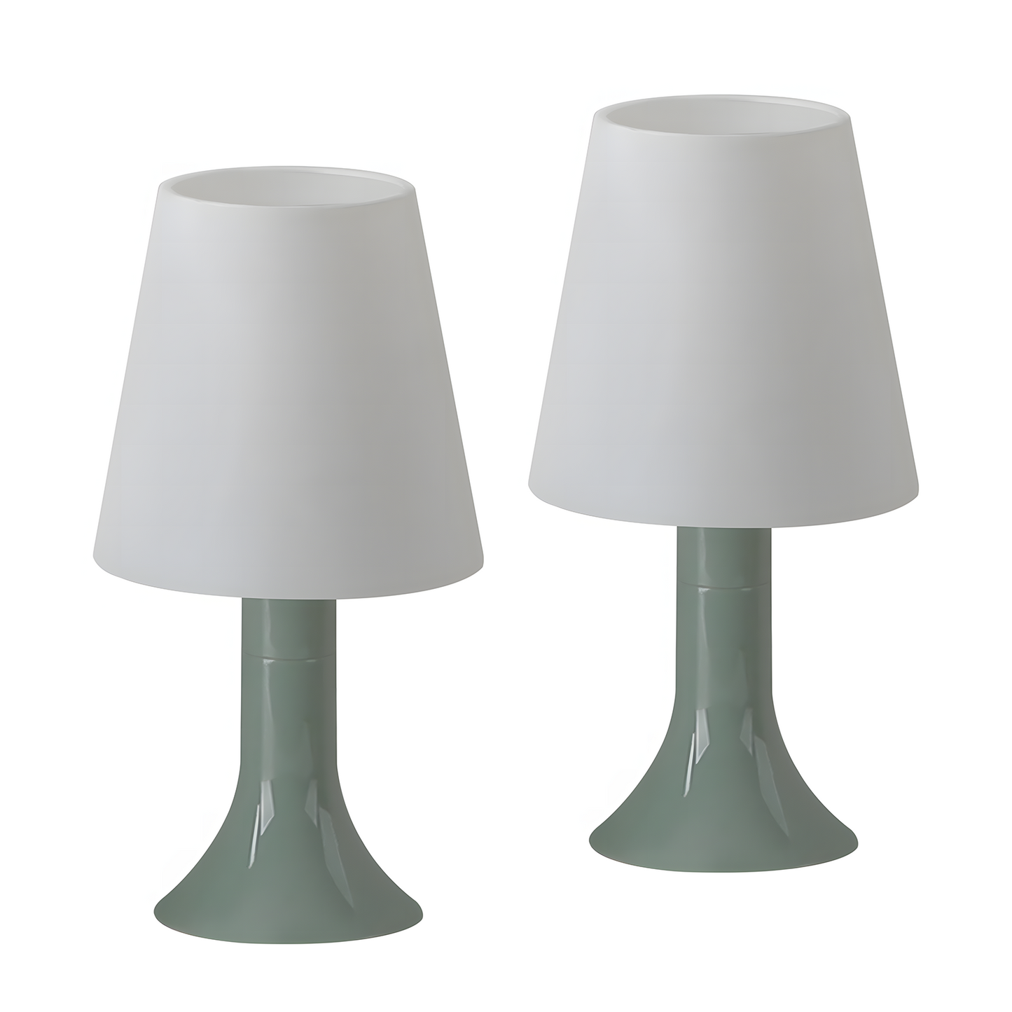 Nachttischlampe Wohnzimmer Tischleuchte mit Kabel - Tischlampe 2er Set Kleine Lampe Gr¨¹n E14 Tischlampen Moderne Landhausstil f¨¹r Esstisch Schlafzimmer - Ohne Leuchtmittel