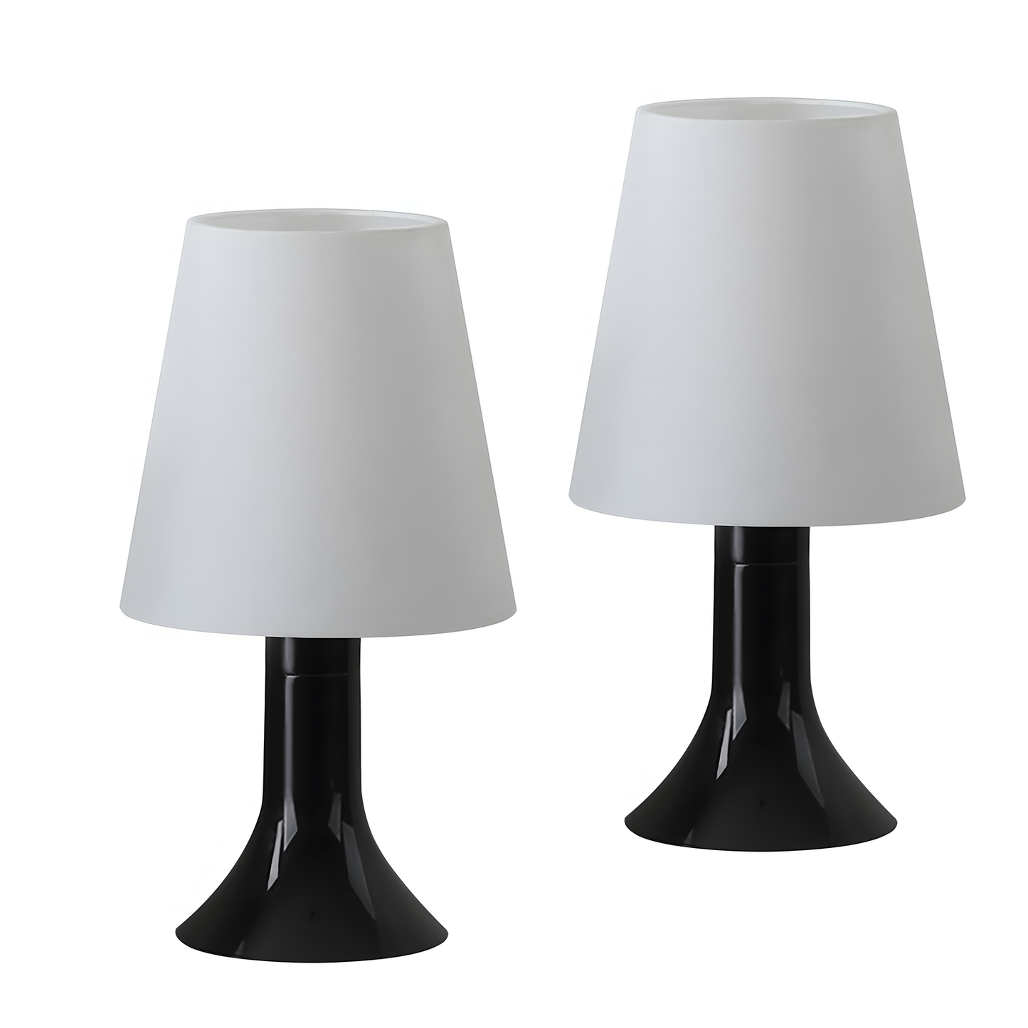 Nachttischlampe Wohnzimmer Tischlampe mit Kabel - Tischleuchte 2er Set Kleine Lampe Schwarz E14 Tischlampen Moderne Landhausstil f¨¹r Esstisch Schlafzimmer - Ohne Leuchtmittel