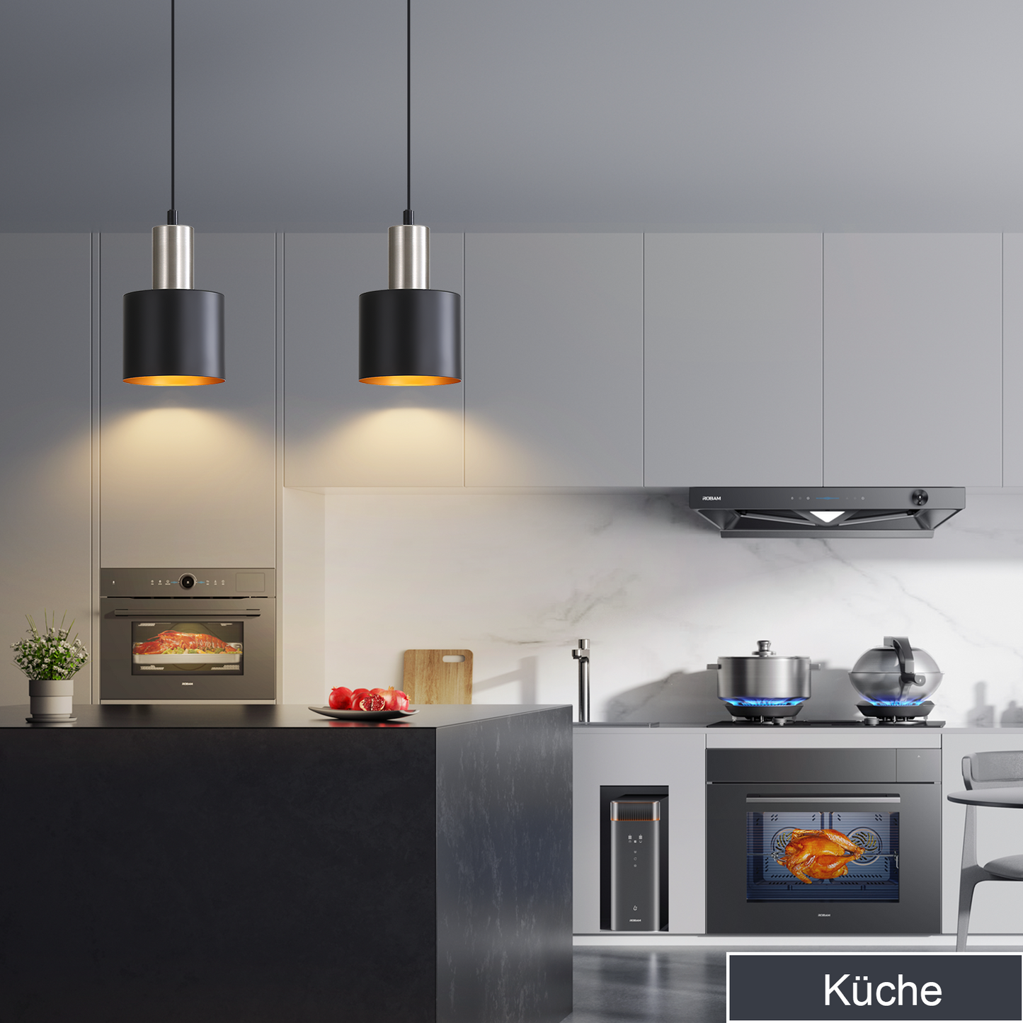 H?ngelampe Esstisch Pendelleuchte E27 Schwarz - H?ngeleuchte Retro Schlafzimmerlampe Nachttisch H?henverstellbar K¨¹chenlampe H?ngend Esszimmerlampe Vintage Industrial Ohne Leuchtmittel