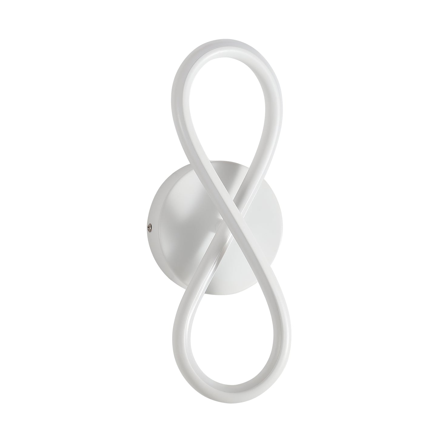 ZMH Wandleuchte Innen LED Wandlampe Modern: Wand Lampe f¨¹r Treppenhaus Schlafzimmer Wohnzimmer Korridor K¨¹hles Design 7W Kurvendesign Dekorativ Wei? Wandleuchten Warmwei? 3000K