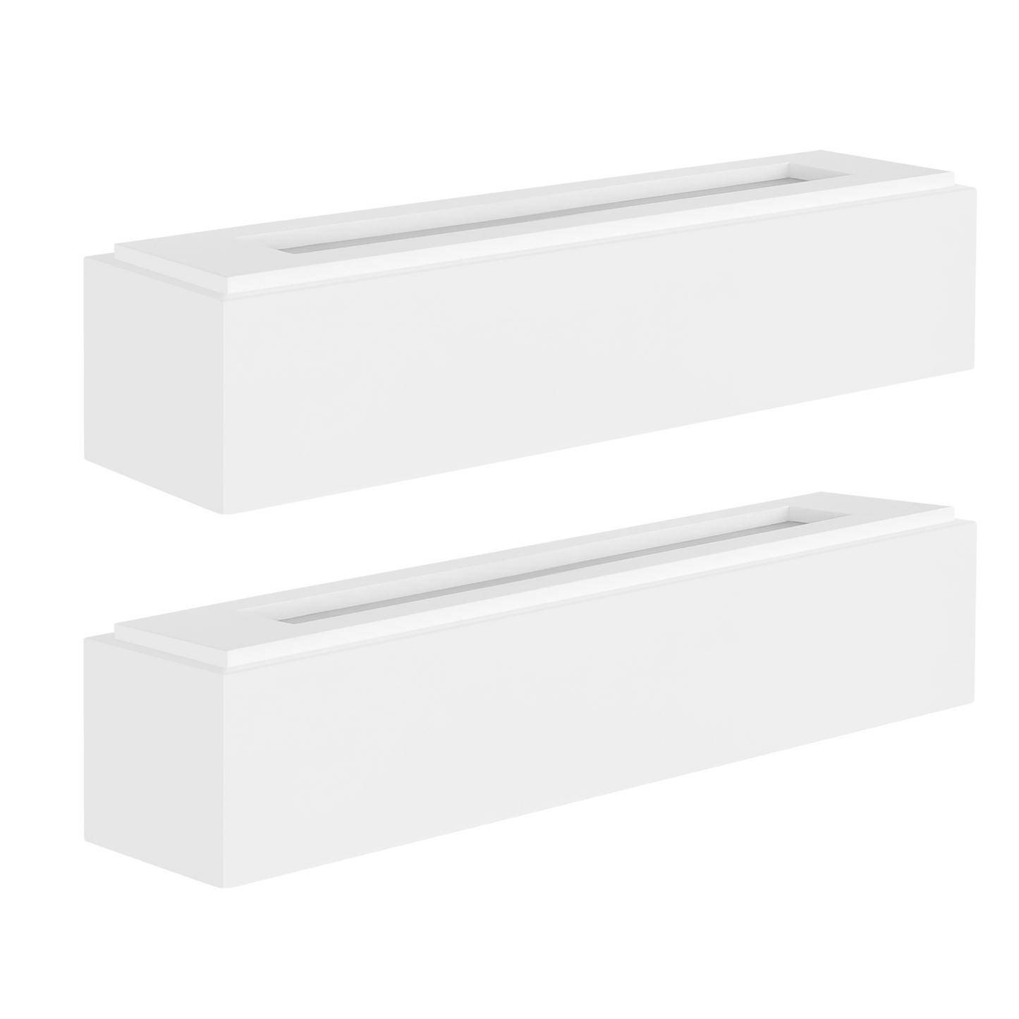 ZMH Wandleuchte Innen Wandlampe Flur - Up and Down Wandleuchten Modern Design G9 Flurlampe Wei? Gipsleuchte Wand Treppenhaus Lampe f¨¹r Wohnzimmer K¨¹che 35.5CM - Ohne Leuchtmittel
