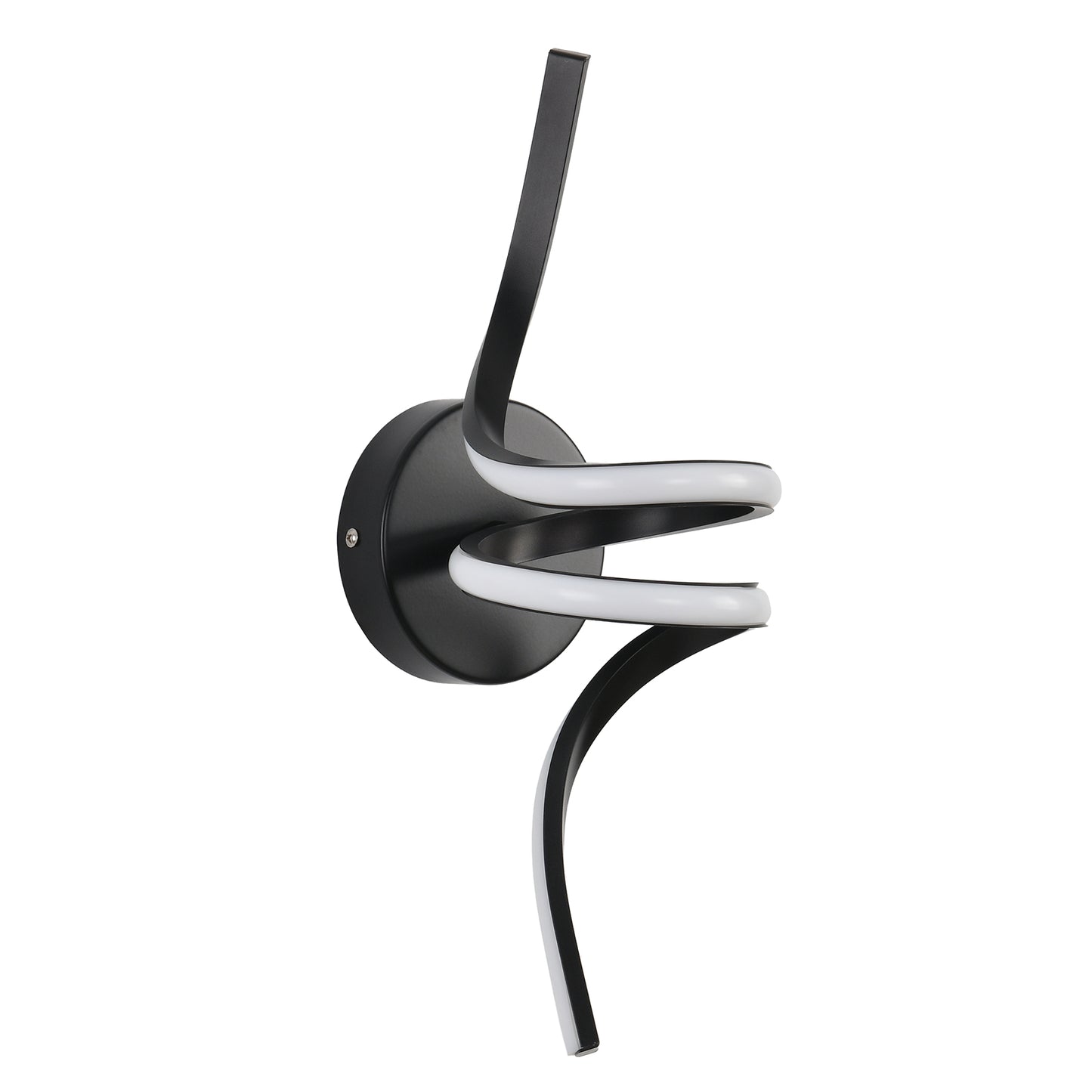 ZMH Wandlampe Innen LED Wandleuchte Schwarz: Wand Lampe f¨¹r Treppenhaus Flur Wohnzimmer Schlafzimmer Balkon Modern Design Aluminium Wandbeleuchtung - 7W Warmwei? 3000K