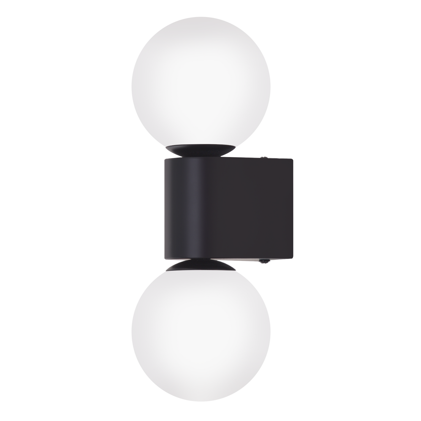 Wandleuchte Badezimmer Vintage Wandlampe innen: Wandbeleuchtung Glas in Wei? Schwarz Wandstrahler 2 flammig Max. 25W G9 Retro Wandspots f¨¹r Schlafzimmer Wohnzimmer K¨¹che (Ohne Leuchtmittel)