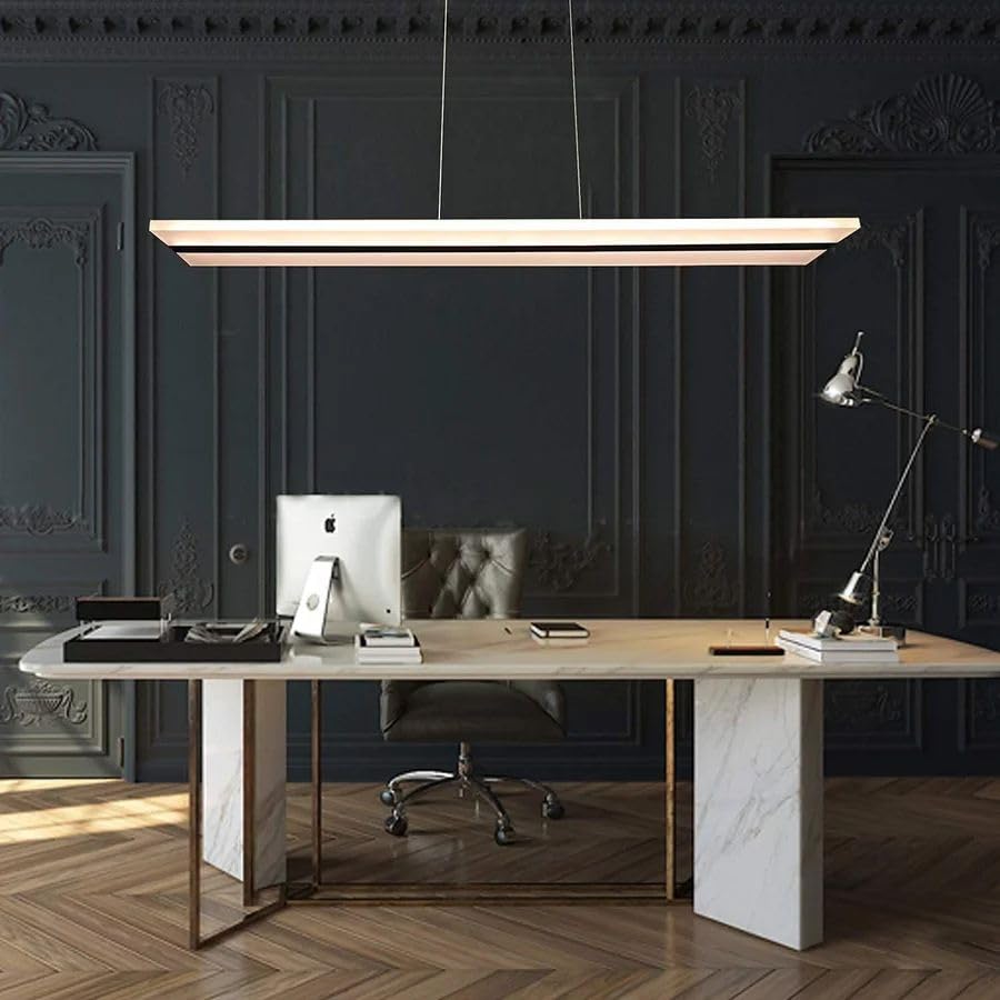 ZMH LED Pendelleuchte Esstisch H?ngeleuchte - Modern Esstischlampe Dimmbar mit Fernbedienung H?ngelampe Acryl Panel Pendellampe Esszimmer K¨¹chenlampe H?ngend f¨¹r B¨¹ro K¨¹che Wohnzimmer Restaurant