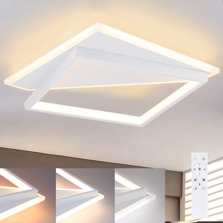 ZMH Deckenlampe Deckenleuchte LED- moderne lampen wohnzimmer 40W Schlafzimmerlampe dimmbar mit Fernbedienung Wei? Wohnzimmerlampe Design K¨¹chenlampe Deckenbeleuchtung f¨¹r K¨¹che Flur