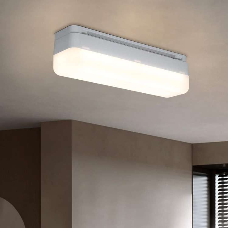 ZMH Deckenlampe LED Deckenleuchte K¨¹che - 20cm Tageslicht Decke Wei? K¨¹chenlampe Lang 13W Flurlampe Innen Kellerlampe 4000K Neutralwei? Tageslichtlampe f¨¹r Flur Keller Garage B¨¹ro Schlafzimmer