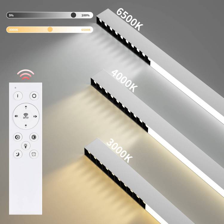 ZMH Deckenlampe LED Deckenleuchte Wohnzimmer - Deckenstrahler Küche 107/80/53.5CM Lang Wohnzimmerlampe Modern Bürolampe Decke Dimmbar mit Fernbedienung Deckenbeleuchtung für Büro Schlafzimmer