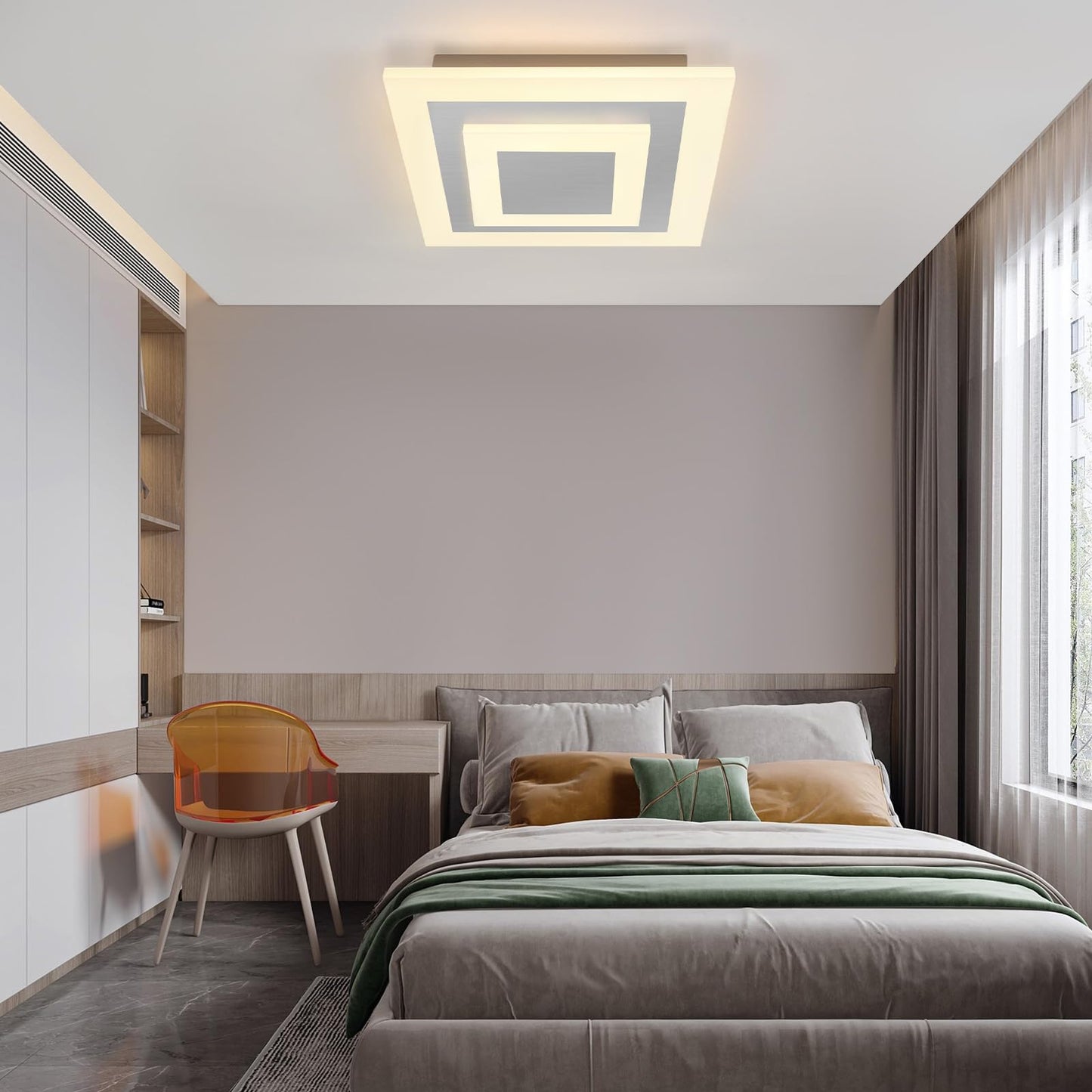 ZMH LED Deckenleuchte Wohnzimmer Deckenlampe: 30CM Wohnzimmerlampe Dimmbar K¨¹chenlampe 23W Modern Acryl Schlafzimmerlampe mit Fernbedienung f¨¹r Schlafzimmer B¨¹ro K¨¹che