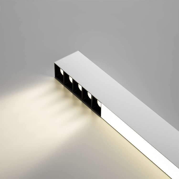 ZMH Deckenlampe LED Deckenleuchte Schlafzimmer - 30W B¨¹rolampe Decke 53CM Lang Wohnzimmerlampe Dimmbar mit Fernbedienung Schlafzimmerlampe Modern B¨¹ro Deckenbeleuchtung f¨¹r Wohnzimmer Flur