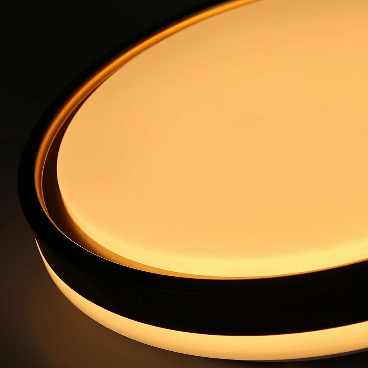 ZMH Deckenlampe LED Deckenleuchte Schlafzimmer - ?30cm Schlafzimmerlampe Dimmbar mit Fernbedienung 18W Modern Rund Wohnzimmerlampe Wei? Gold Deckenbeleuchtung f¨¹r Wohnzimmer K¨¹che Flur Esszimmer