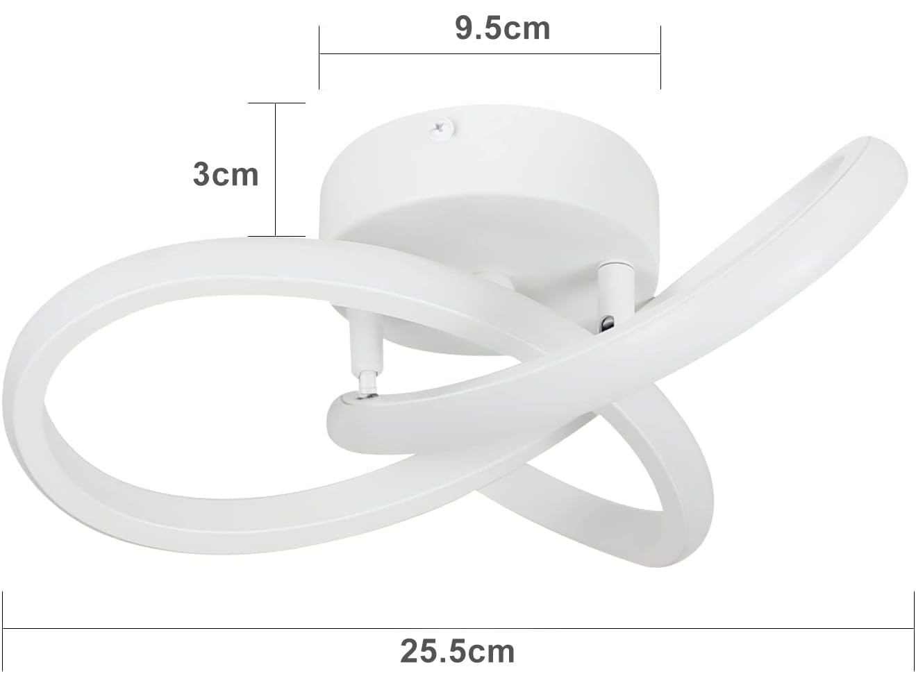 ZMH LED Deckenleuchte Warmwei? Deckenlampe Klein - 19W 1400LM Flurlampe Modern K¨¹chenlampe Schwarz-Wei? Geometrie Design Lampe f¨¹r Schlafzimmer K¨¹che Wohnzimmer Flur Eingang Korridor Studio