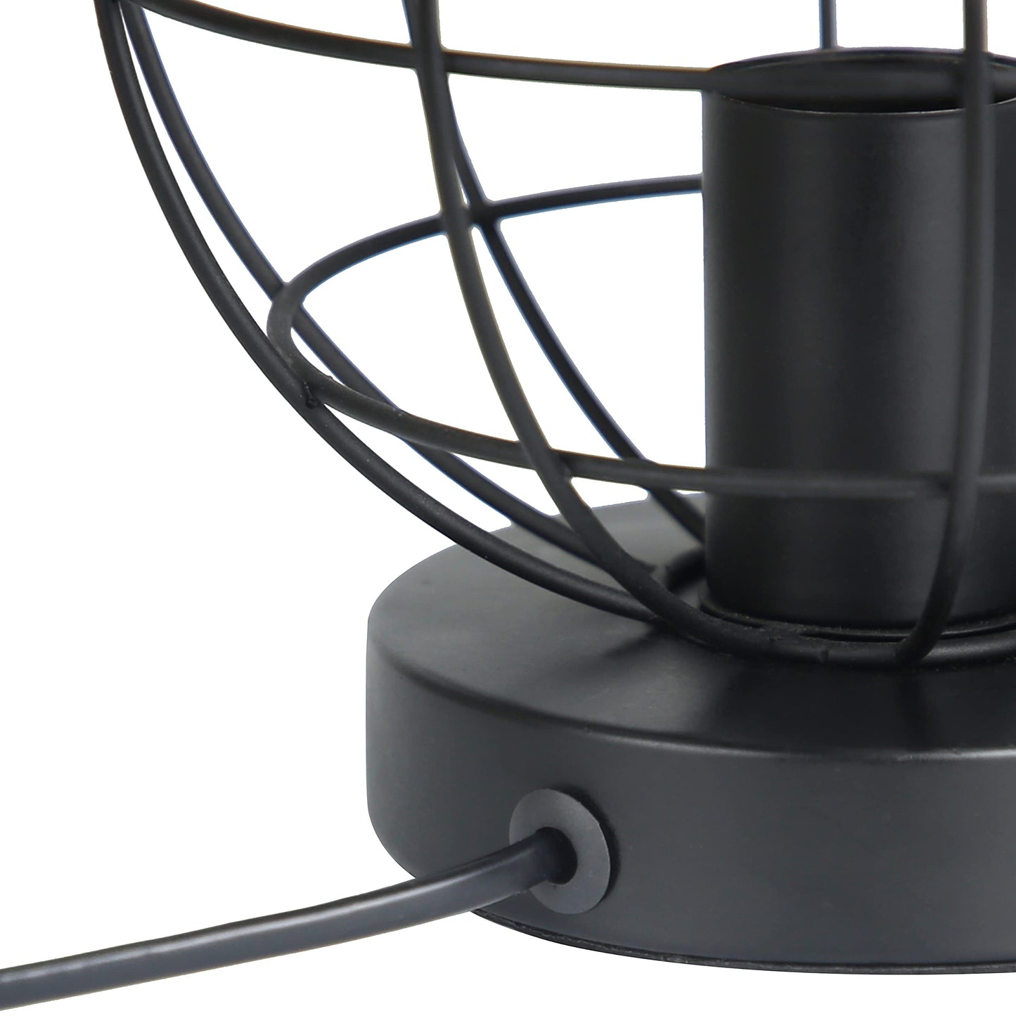 ZMH Tischlampe Vintage Tischleuchte Schwarz - Retro Nachttischlampe Lampe E27 Fassung aus Metall Industrial Deko f¨¹r Wohnzimmer Kinderzimmer Schreibtisch Schlafzimmer - Max 40W - Ohne Leuchtmittel