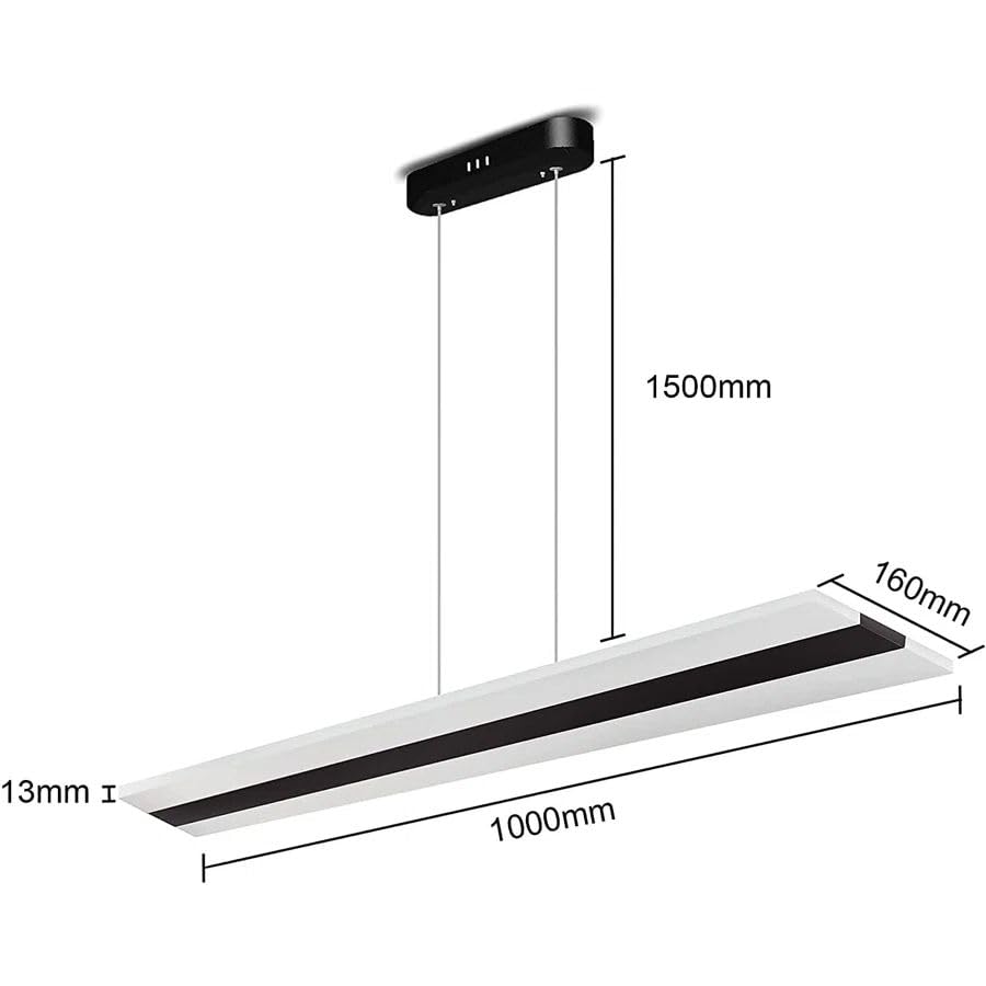 ZMH LED Pendelleuchte Esstisch H?ngeleuchte - Modern Esstischlampe Dimmbar mit Fernbedienung H?ngelampe Acryl Panel Pendellampe Esszimmer K¨¹chenlampe H?ngend f¨¹r B¨¹ro K¨¹che Wohnzimmer Restaurant
