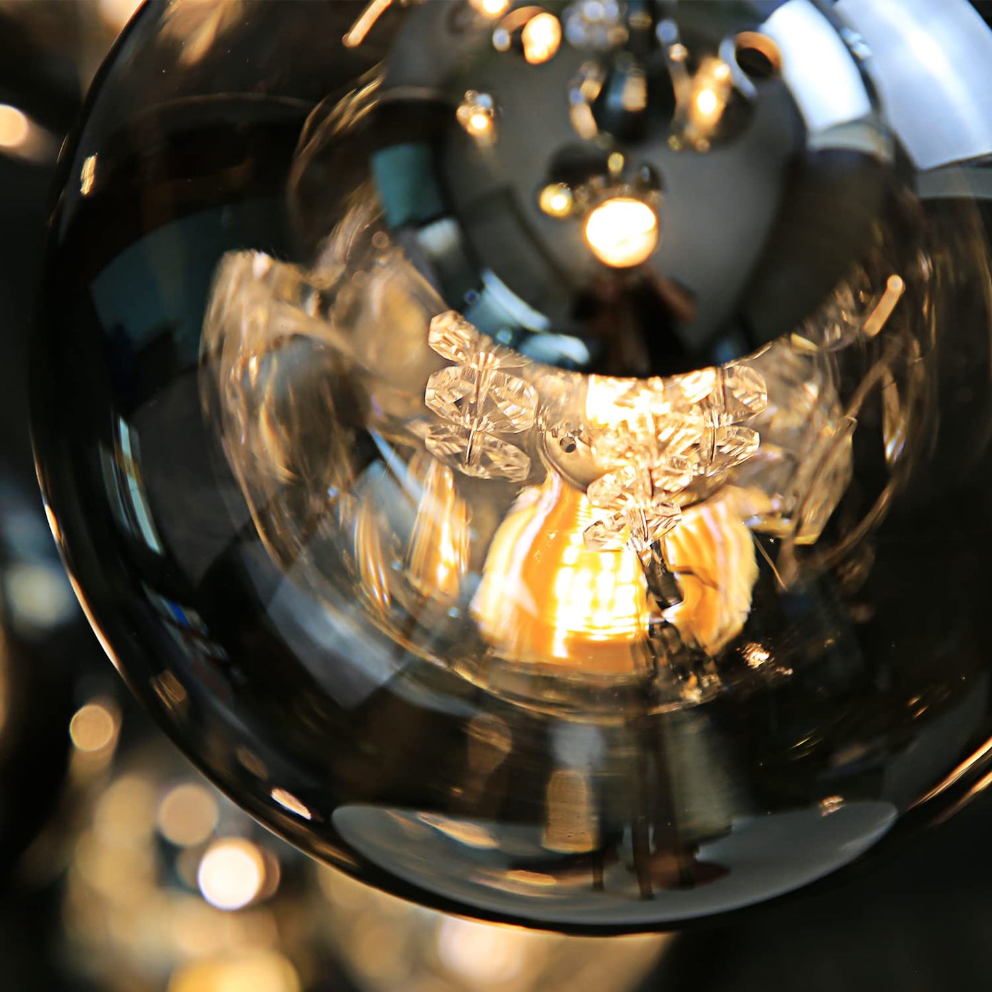 ZMH Pendelleuchte esstisch H?ngelampe Modern - Esszimmerlampe H?henverstellbar H?ngeleuchte 3-Flammig aus Glas Esstischlampe in Farbe Grau K¨¹chen Wohnzimmerlampe Schlafzimmerlampe Flurlampe