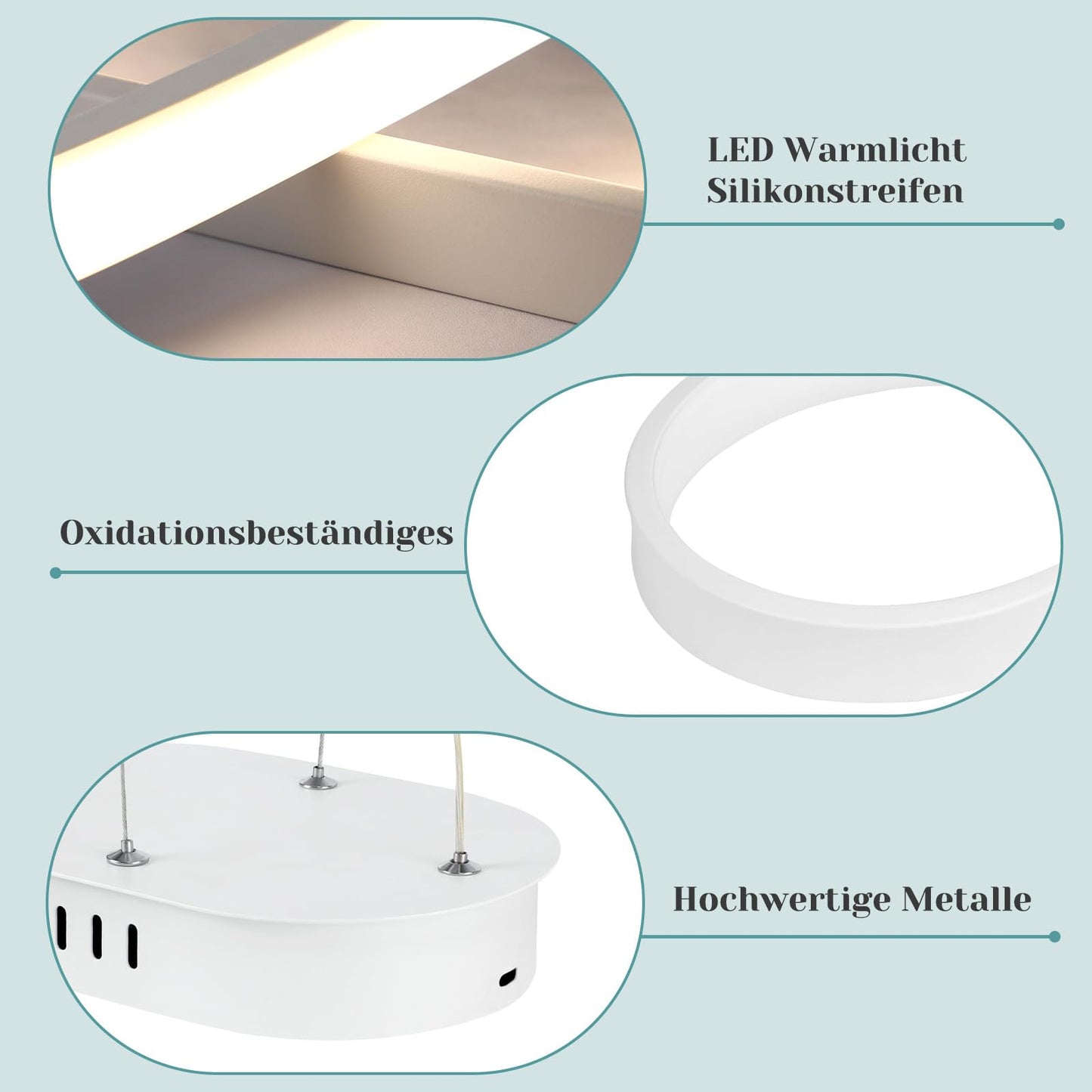 ZMH Pendelleuchte Esstisch LED H?ngeleuchte - K¨¹chenlampe H?ngend Dimmbar H?ngelampe Wohnzimmer 47W Esstischlampe Wei? Schlafzimmer Esszimmerlampe Modern Pendellampe H?henverstellbar f¨¹r K¨¹che