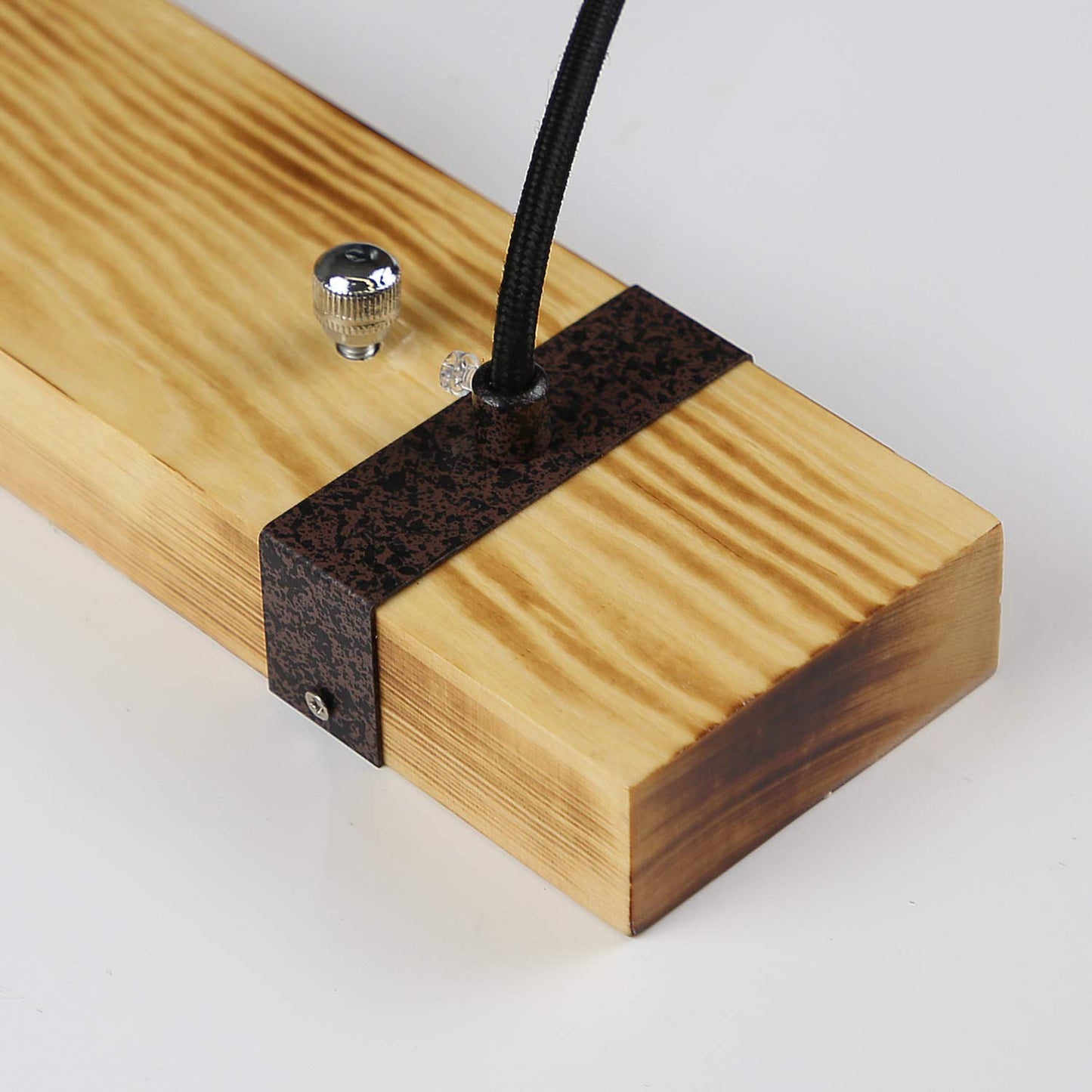 ZMH Vintage Pendelleuchte Holz Esstischlampe Retro H?ngeleuchte mit 80CM Holzbalken 4 x E27 max. 25 Watt H?ngelampe Industrial Pendellampe f¡§1r Esszimmer K¡§1che Wohnzimmer Bar Restaurant
