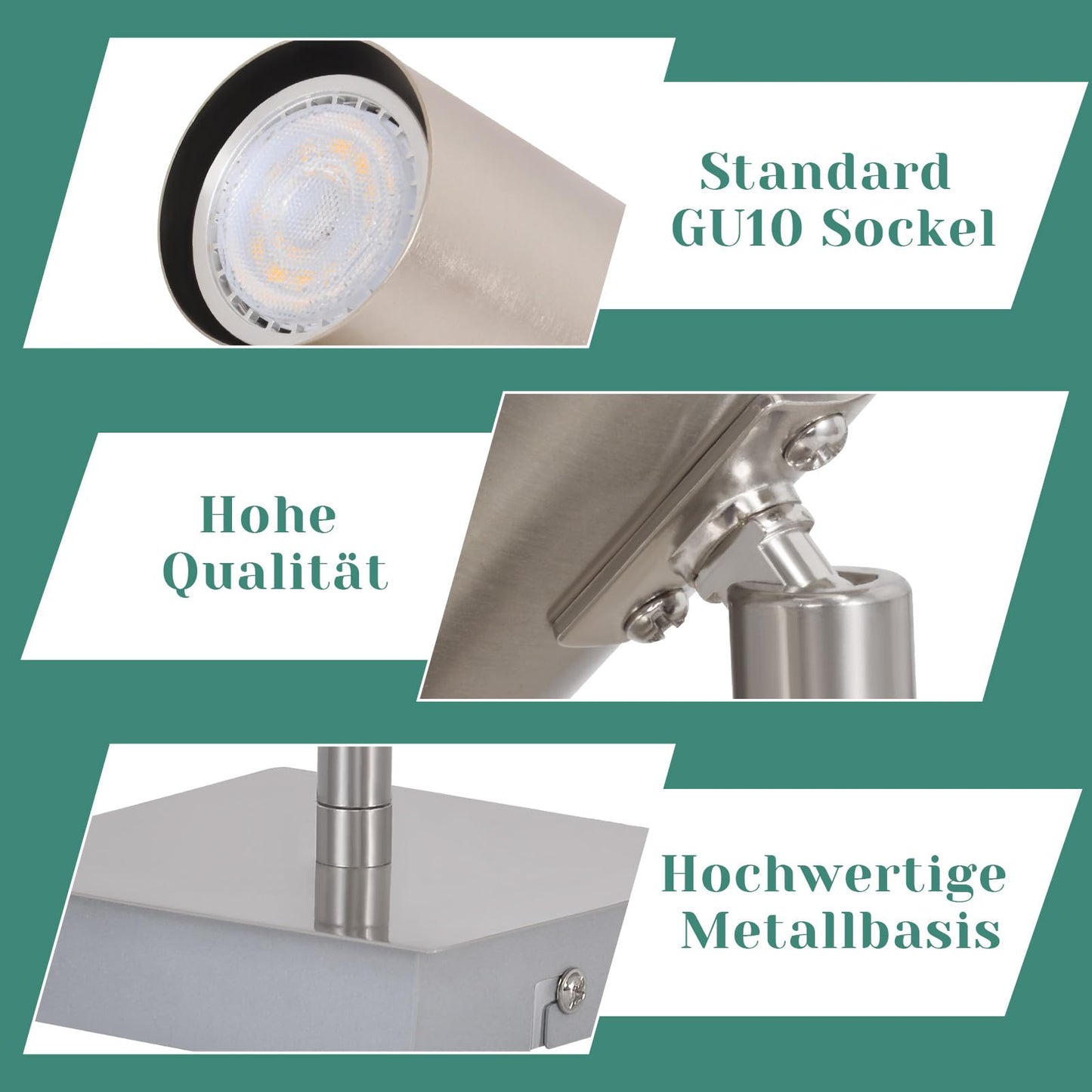 ZMH Deckenstrahler 1 Flammig Deckenleuchte GU10 - LED Deckenlampe Flur 330¡ãSchwenkbar Modern Deckenspots Innen f¨¹r Schlafzimmer Wohnzimmer Kinderzimmer K¨¹che Flur Ohne Leuchtmittel