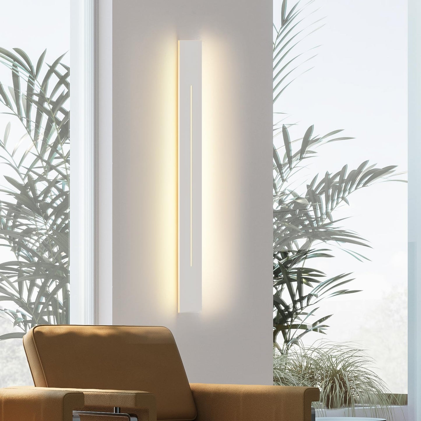 ZMH Wandlampe led Wandleuchte innen - 60CM Up Down Wohnzimmerlampe Flur 3000K Warmwei? Modern 31W Flurlampe Wei? Bettlampe Wandbeleuchtung f¡§1r Treppenhaus Wohnzimmer Schlafzimmer Kinderzimmer